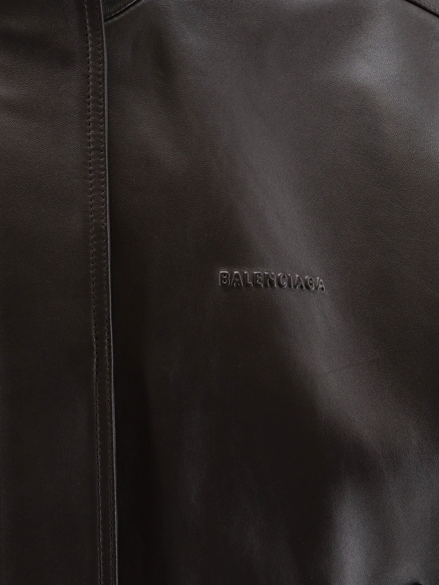 Balenciaga Giubbino In Pelle Smanicato
