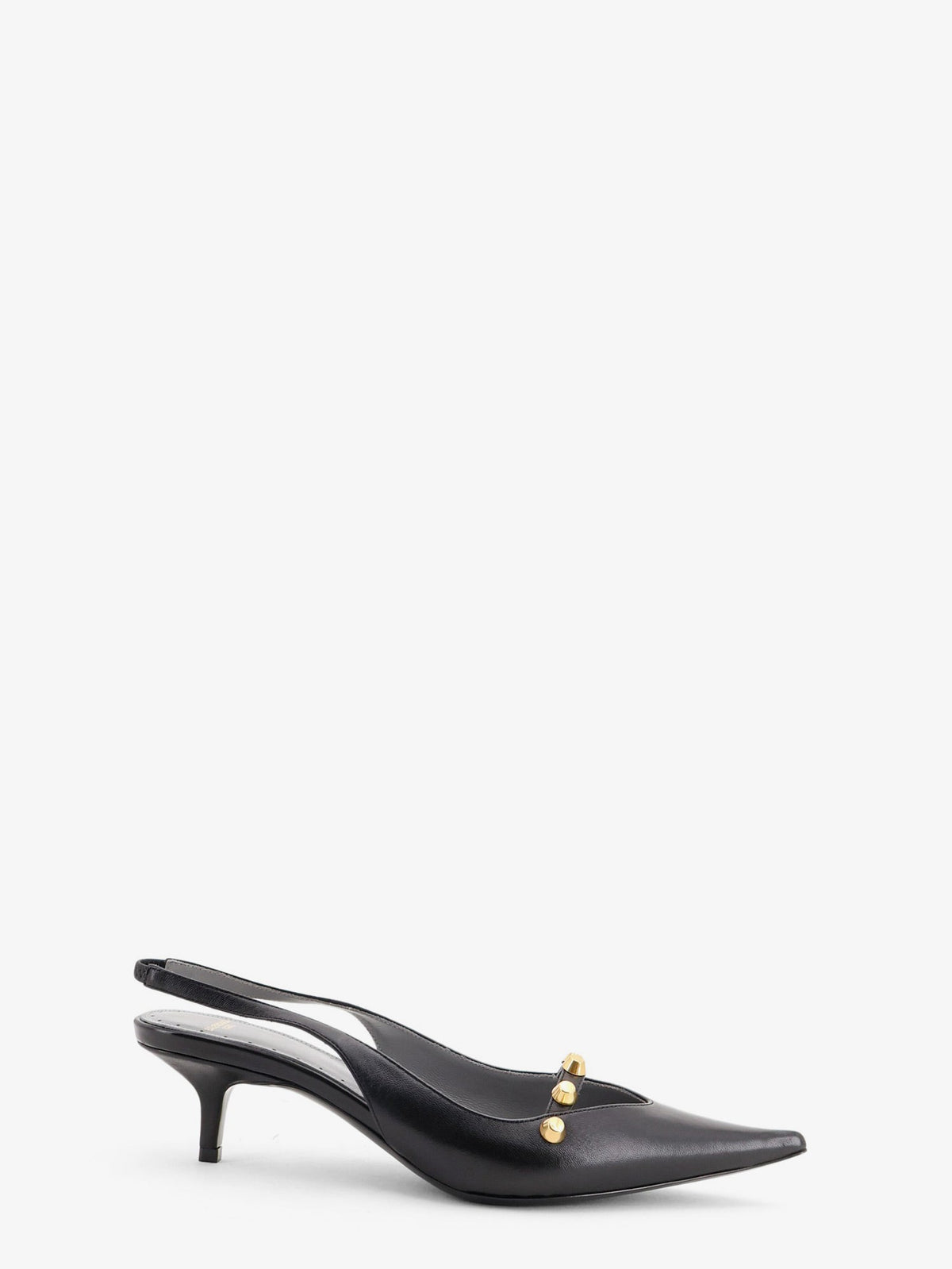 Balenciaga Midnight City Leather Pumps With Studs