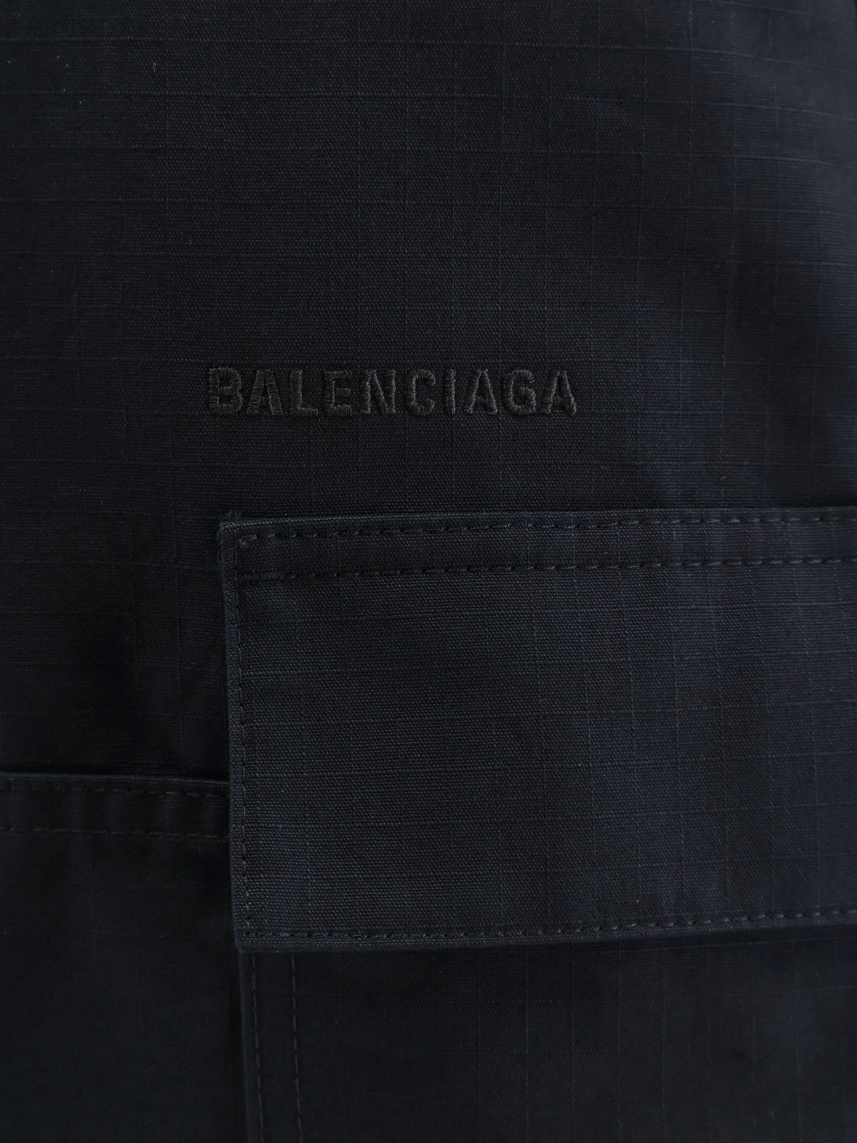 Balenciaga Straight Fit Cargo Cotton Trousers