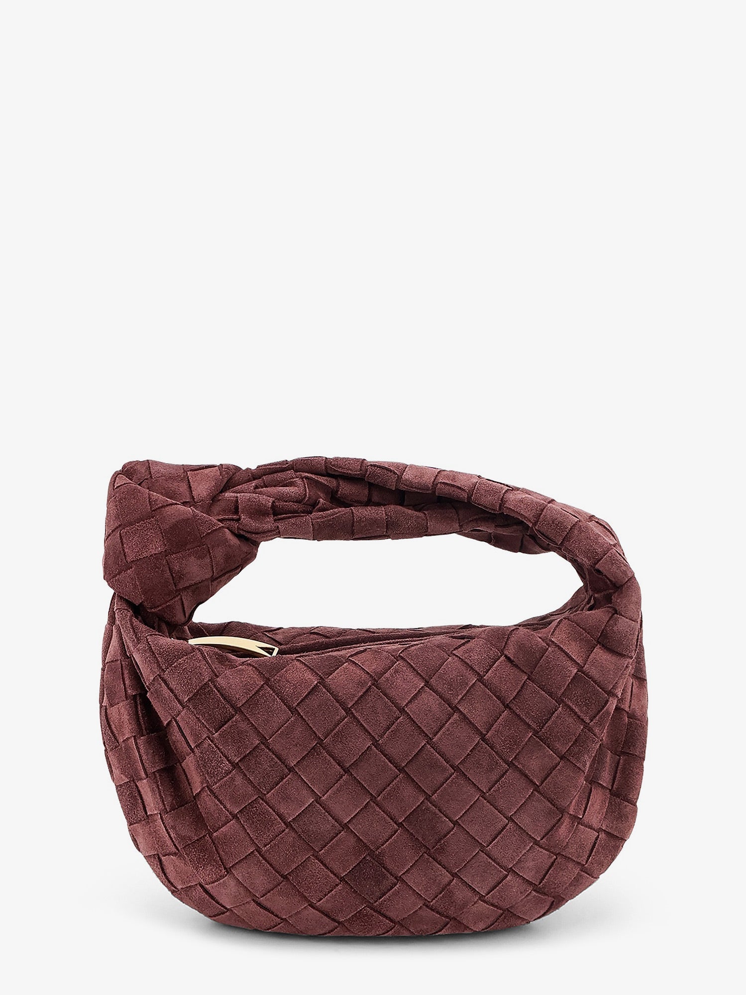Bottega Veneta Mini Jodie Intrecciato Suede Handbag