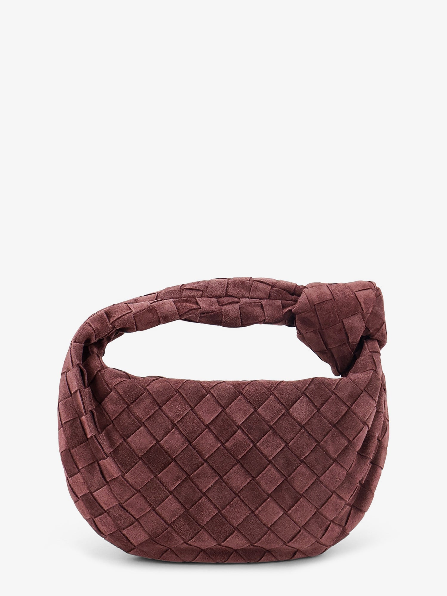 Bottega Veneta Mini Jodie Intrecciato Suede Handbag