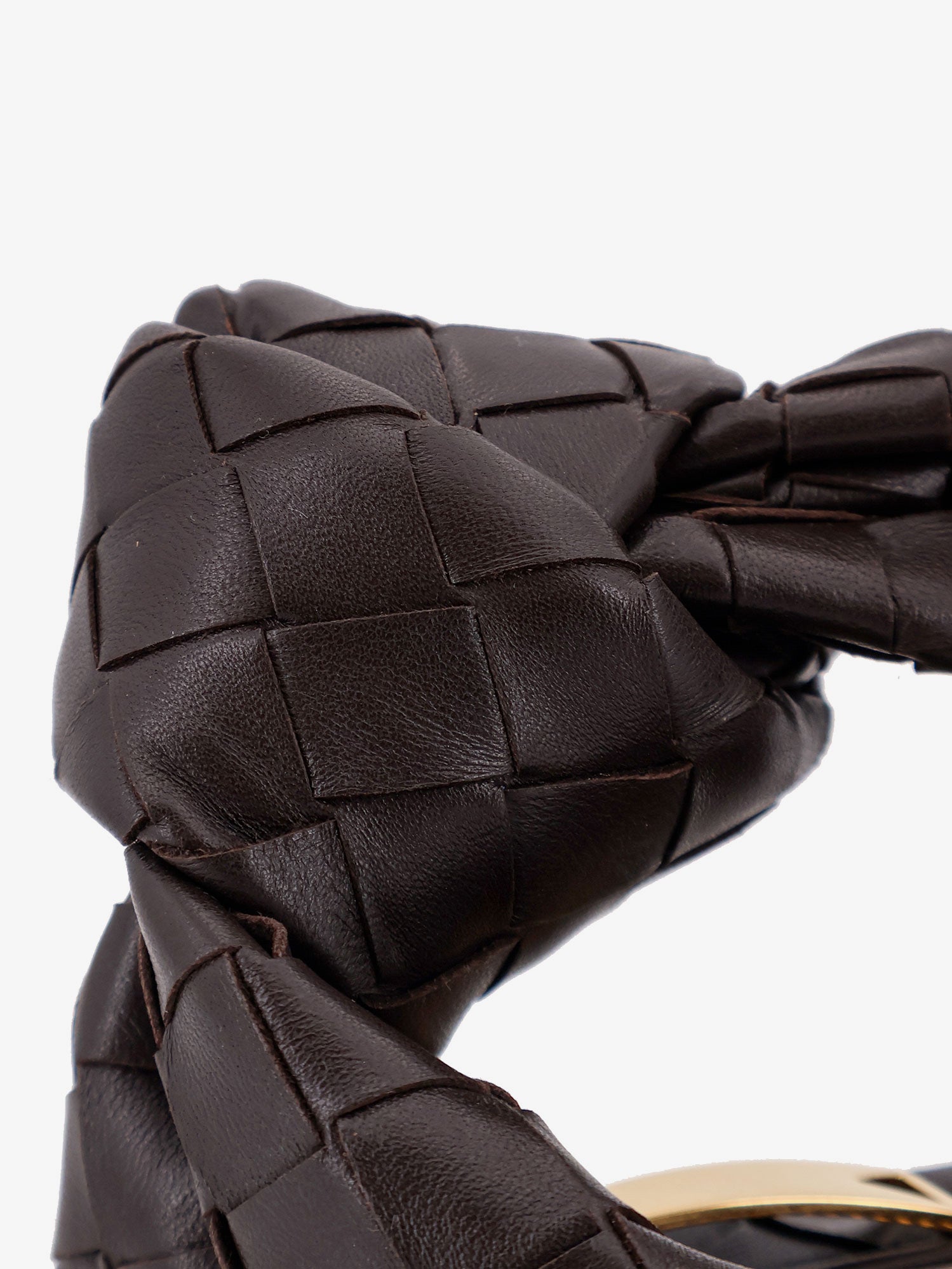 Bottega Veneta Mini Jodie Leather Handbag With Intrecciato Motif