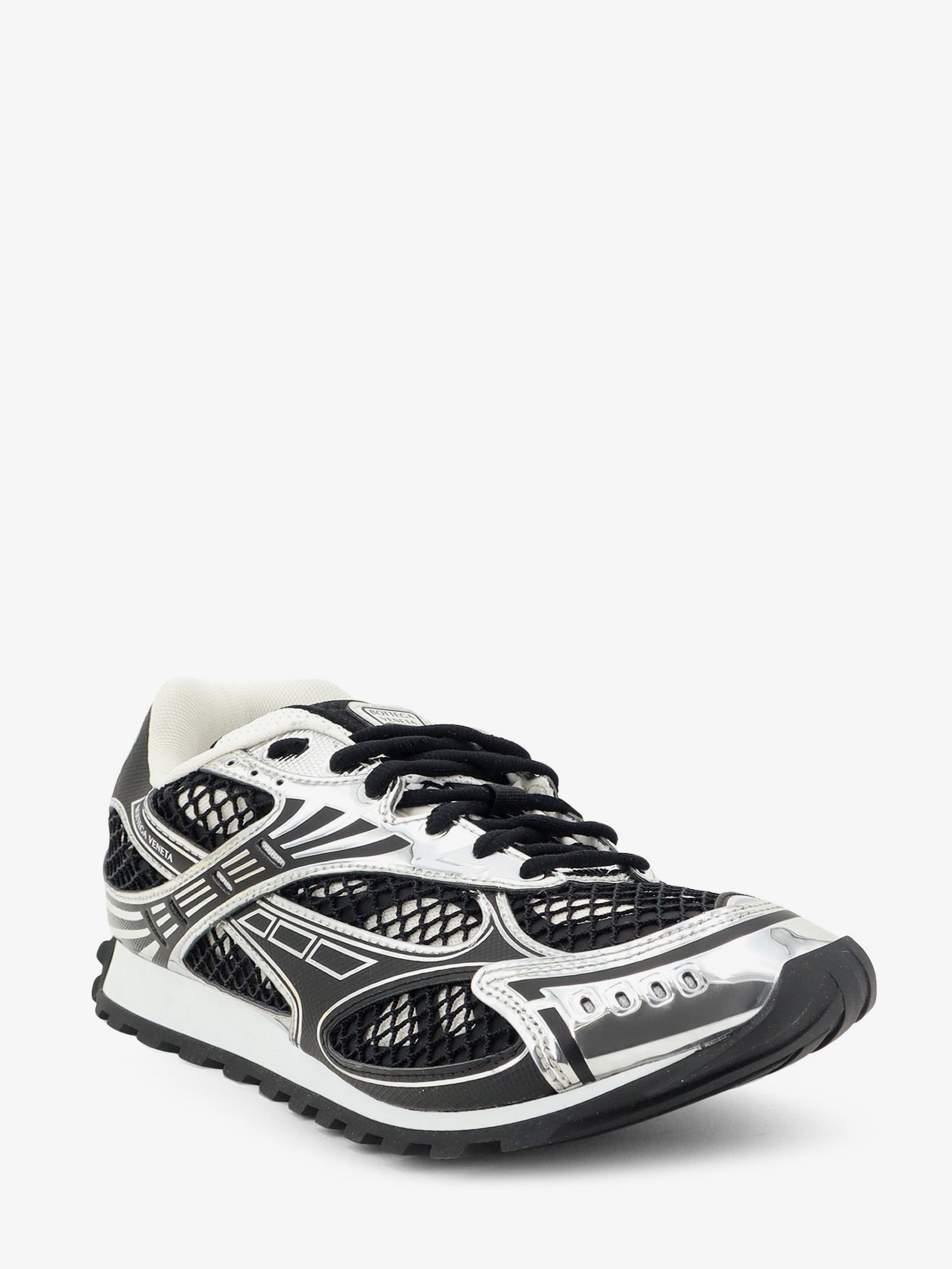 Bottega Veneta Orbit Mesh Sneakers With Rubber Inserts