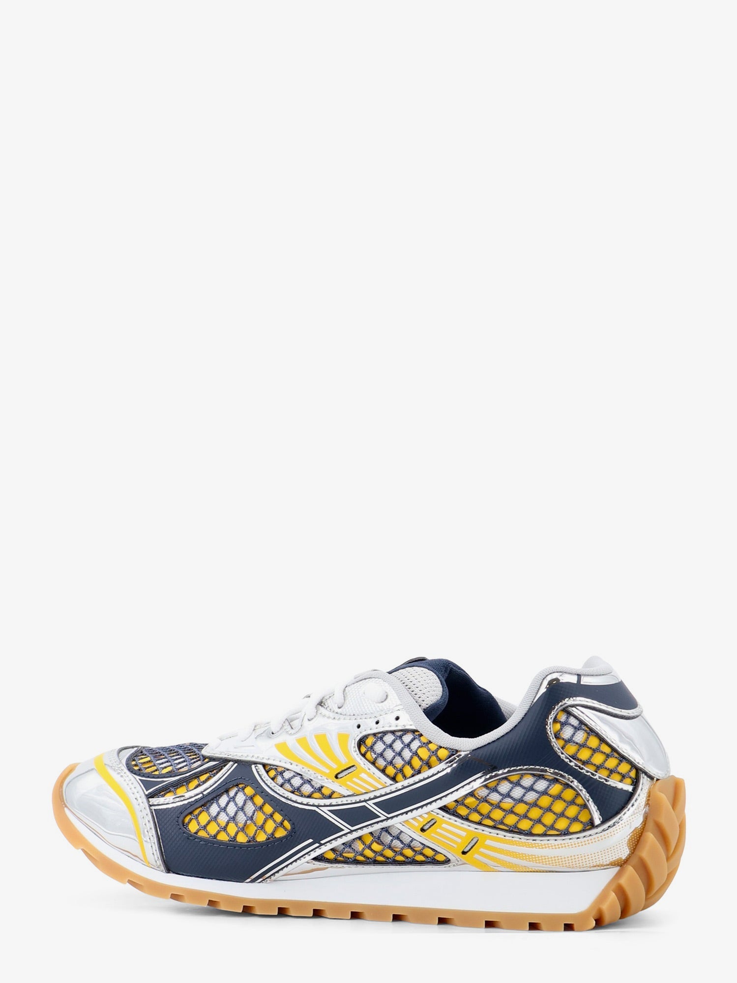 Bottega Veneta Orbit Mesh And Leather Sneakers