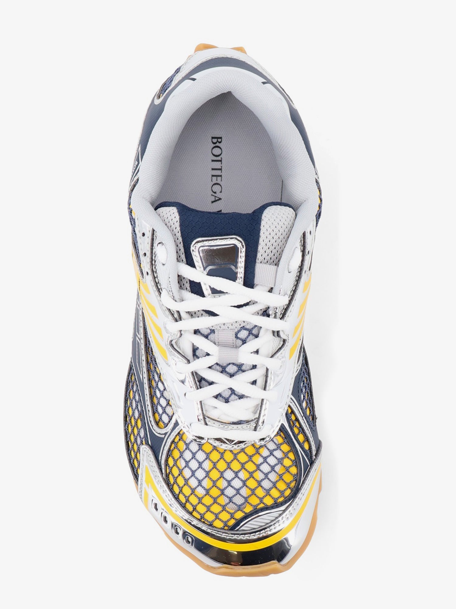 Bottega Veneta Orbit Mesh And Leather Sneakers