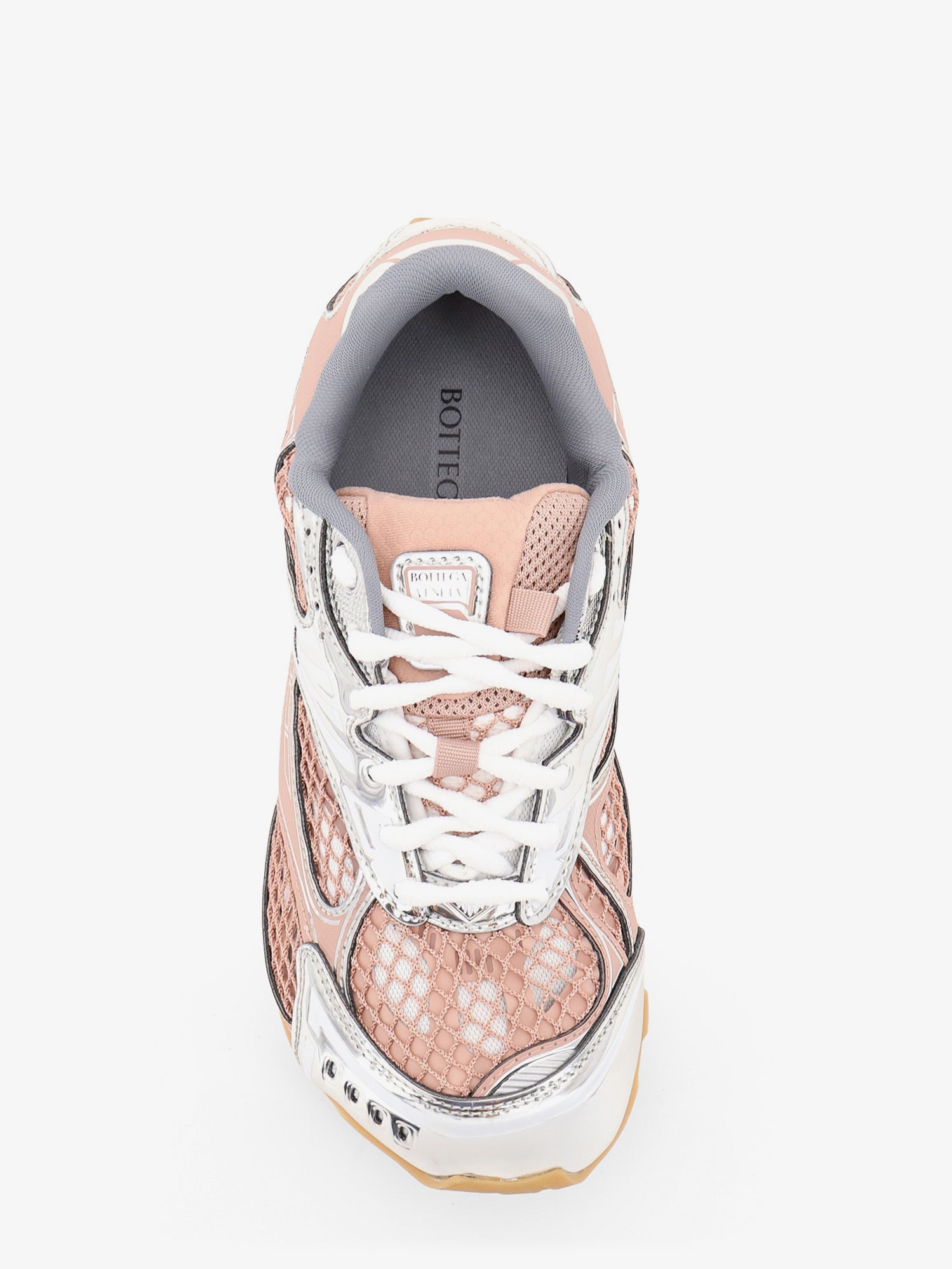 Bottega Veneta Orbit Mesh And Leather Sneakers