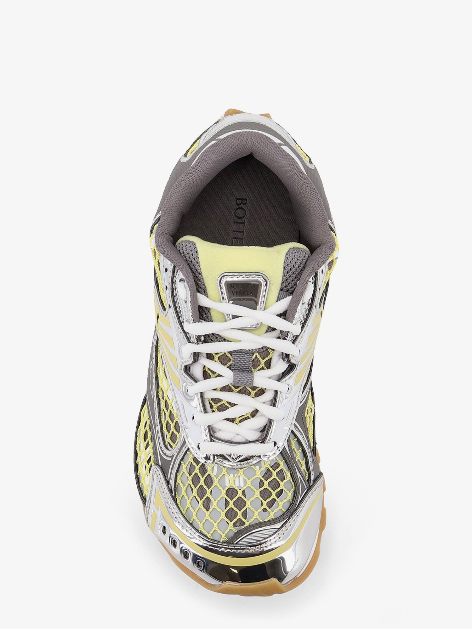 Bottega Veneta Orbit Mesh And Leather Sneakers