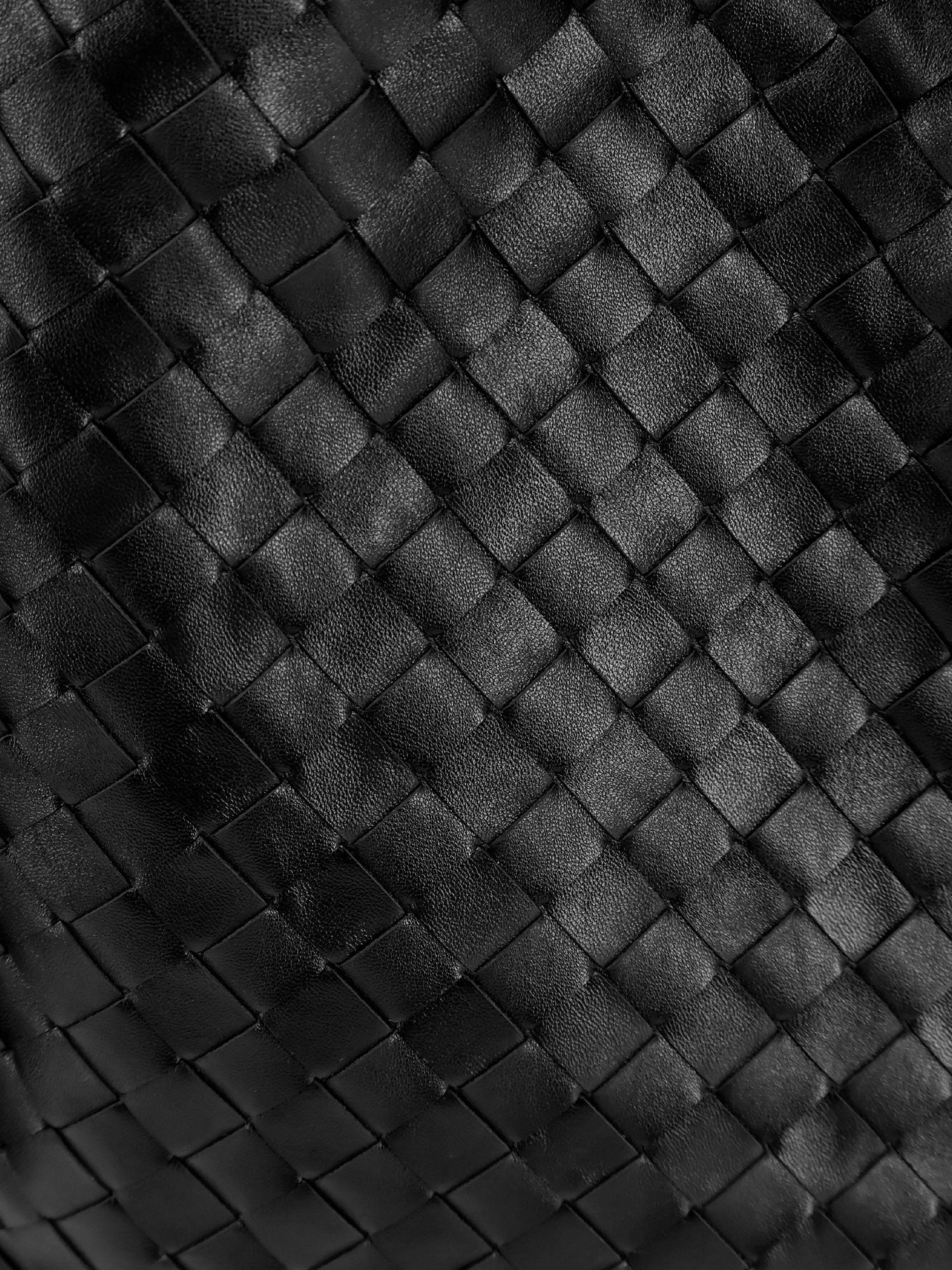 Bottega Veneta Hop Hobo Leather Shoulder Bag With Intreccio Pattern