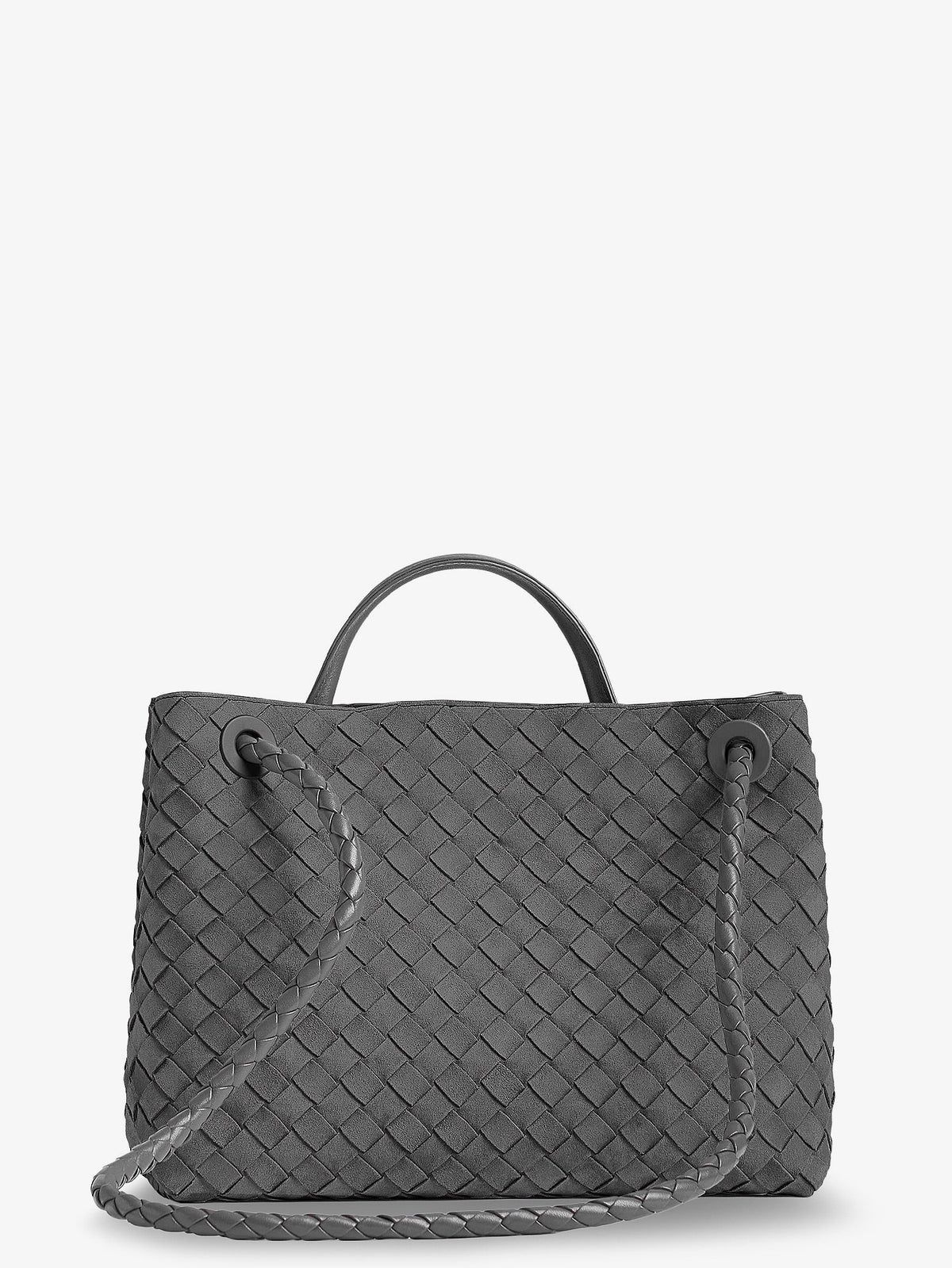 Bottega Veneta Andiamo Medium Suede Handbag