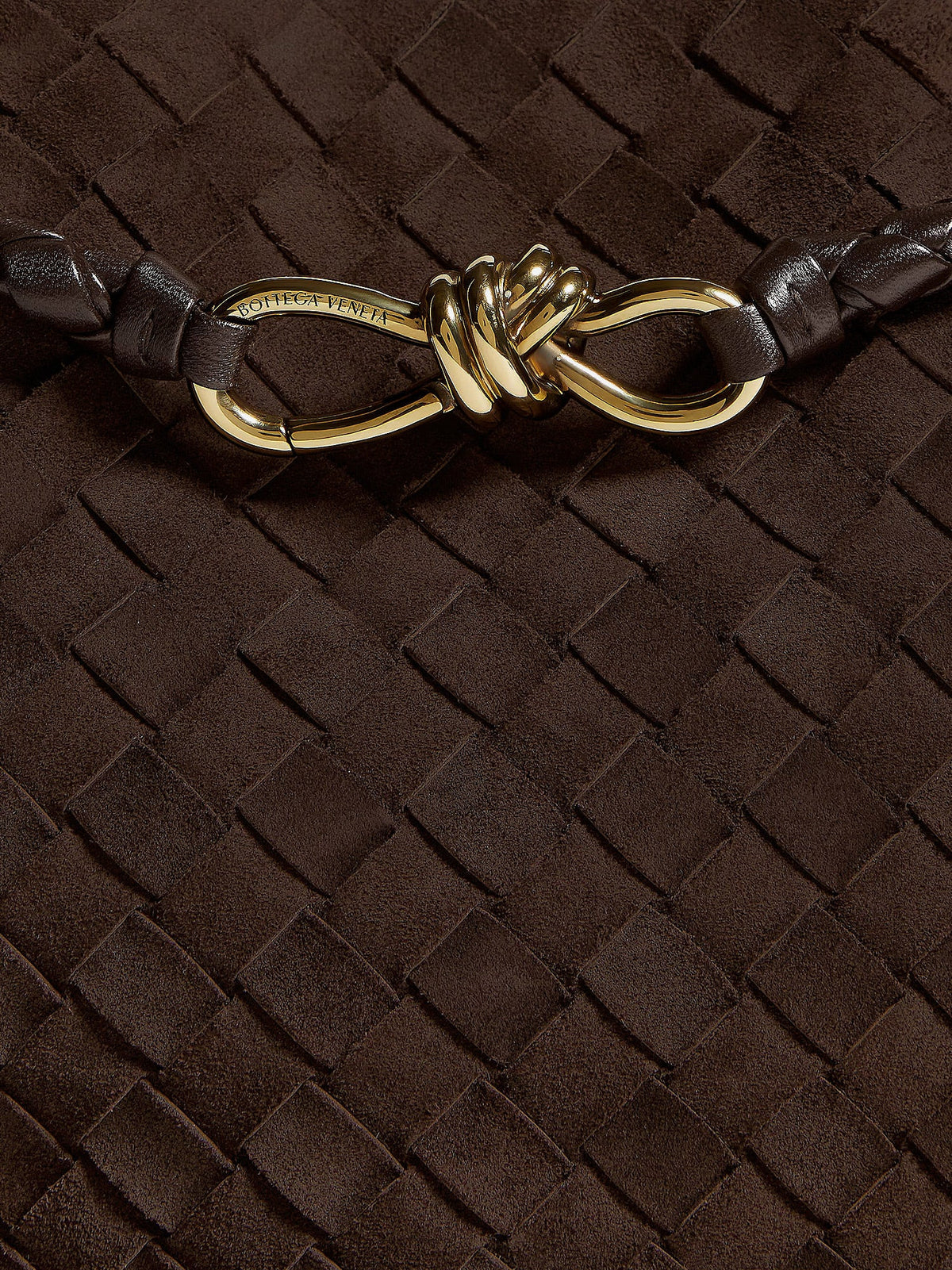 Bottega Veneta Andiamo Medium Suede Handbag