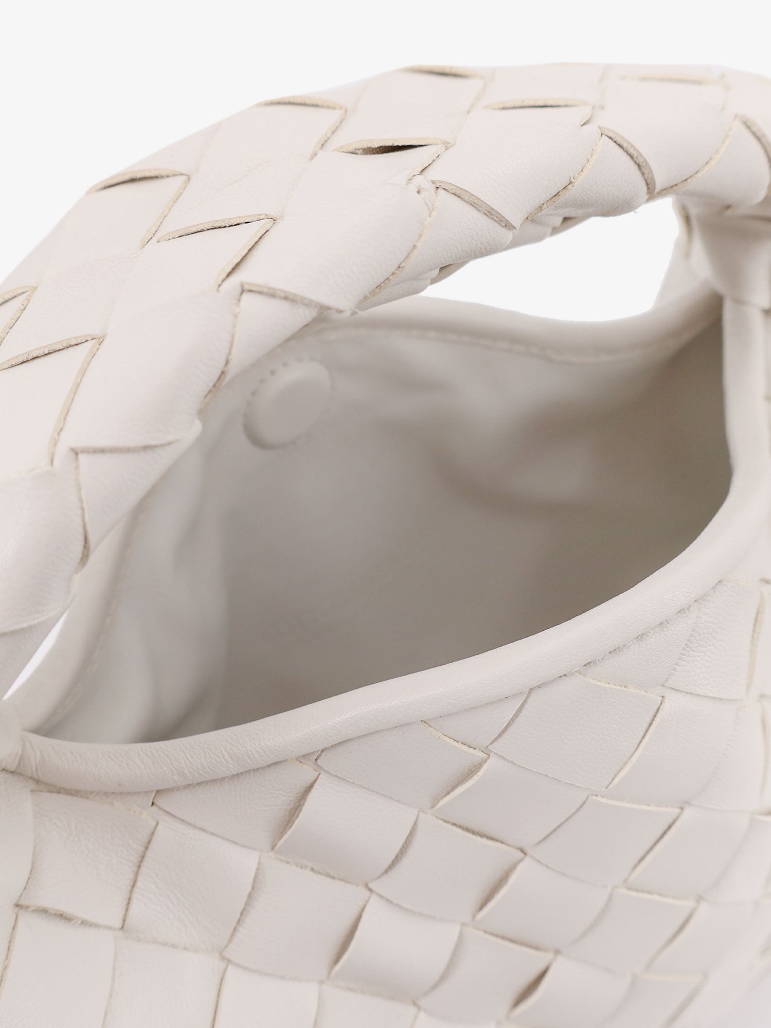 Bottega Veneta Mini Hop Leather Crossbody Bag With Intrecciato Pattern