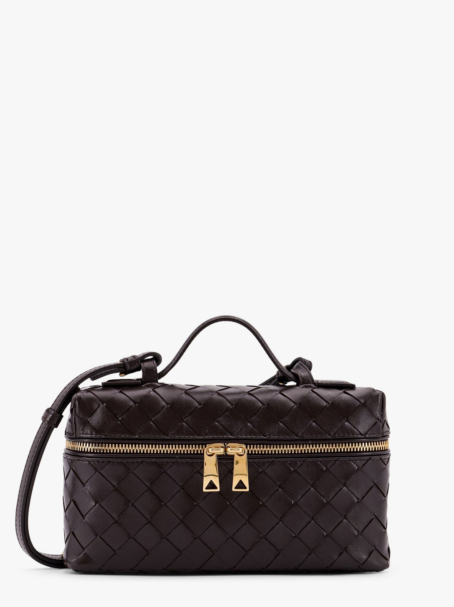 Bottega Veneta Bang Bang Leather Shoulder Bag With Intrecciato Pattern