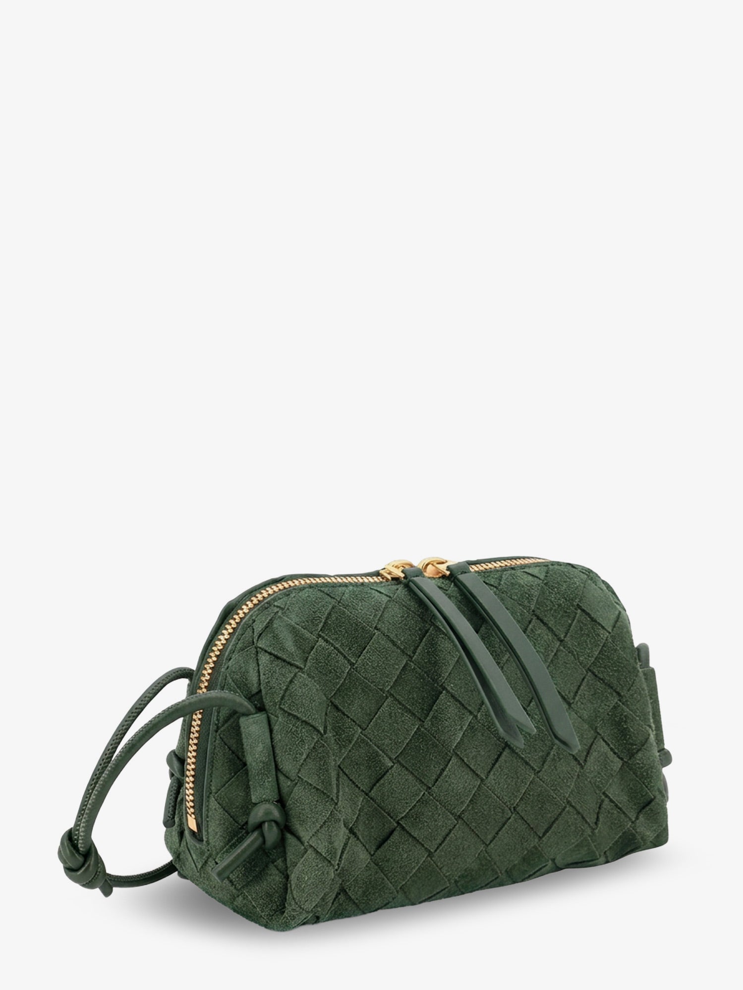 Bottega Veneta Concert Pochette Suede Crossbody Bag