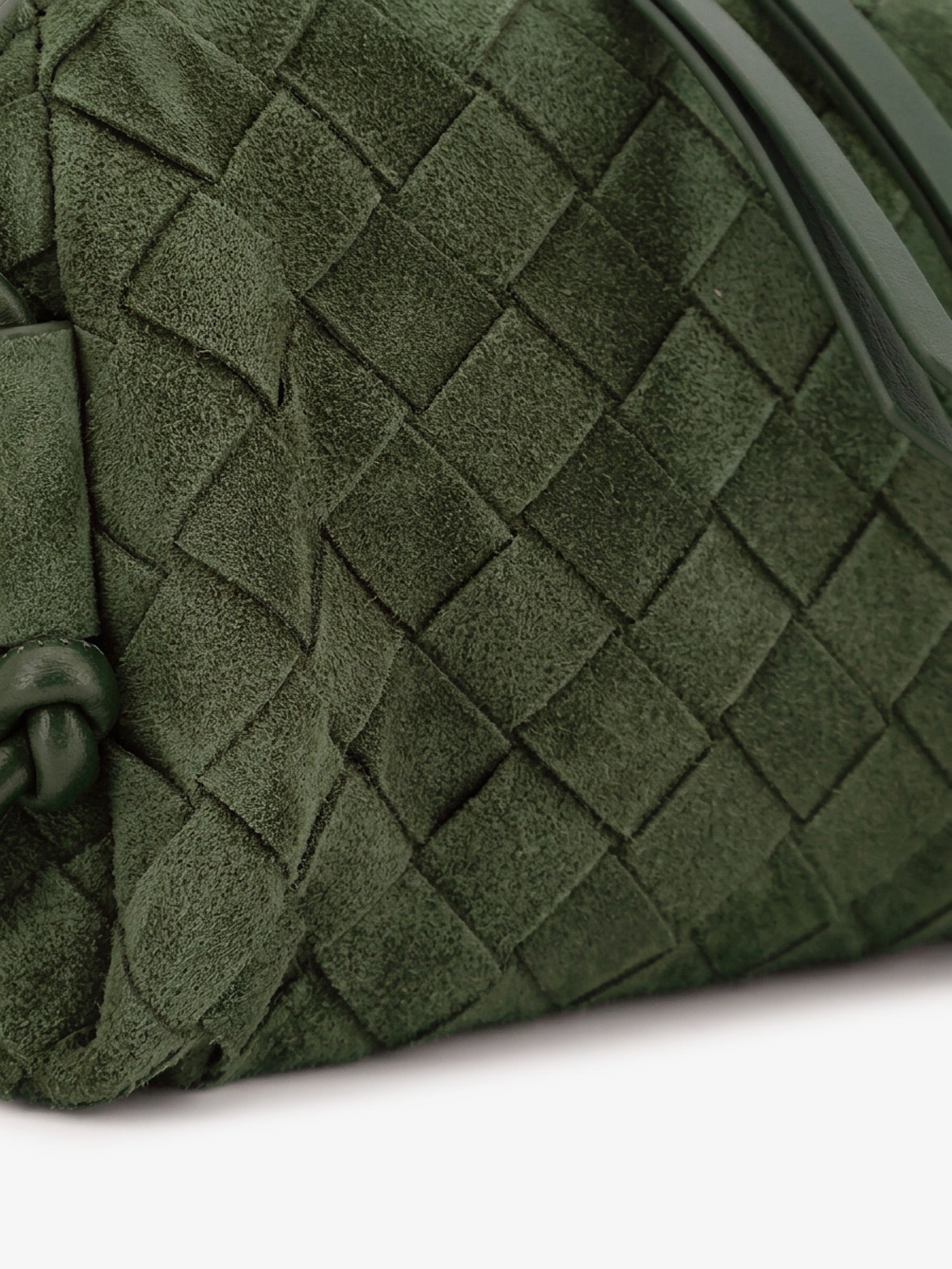 Bottega Veneta Concert Pochette Suede Crossbody Bag