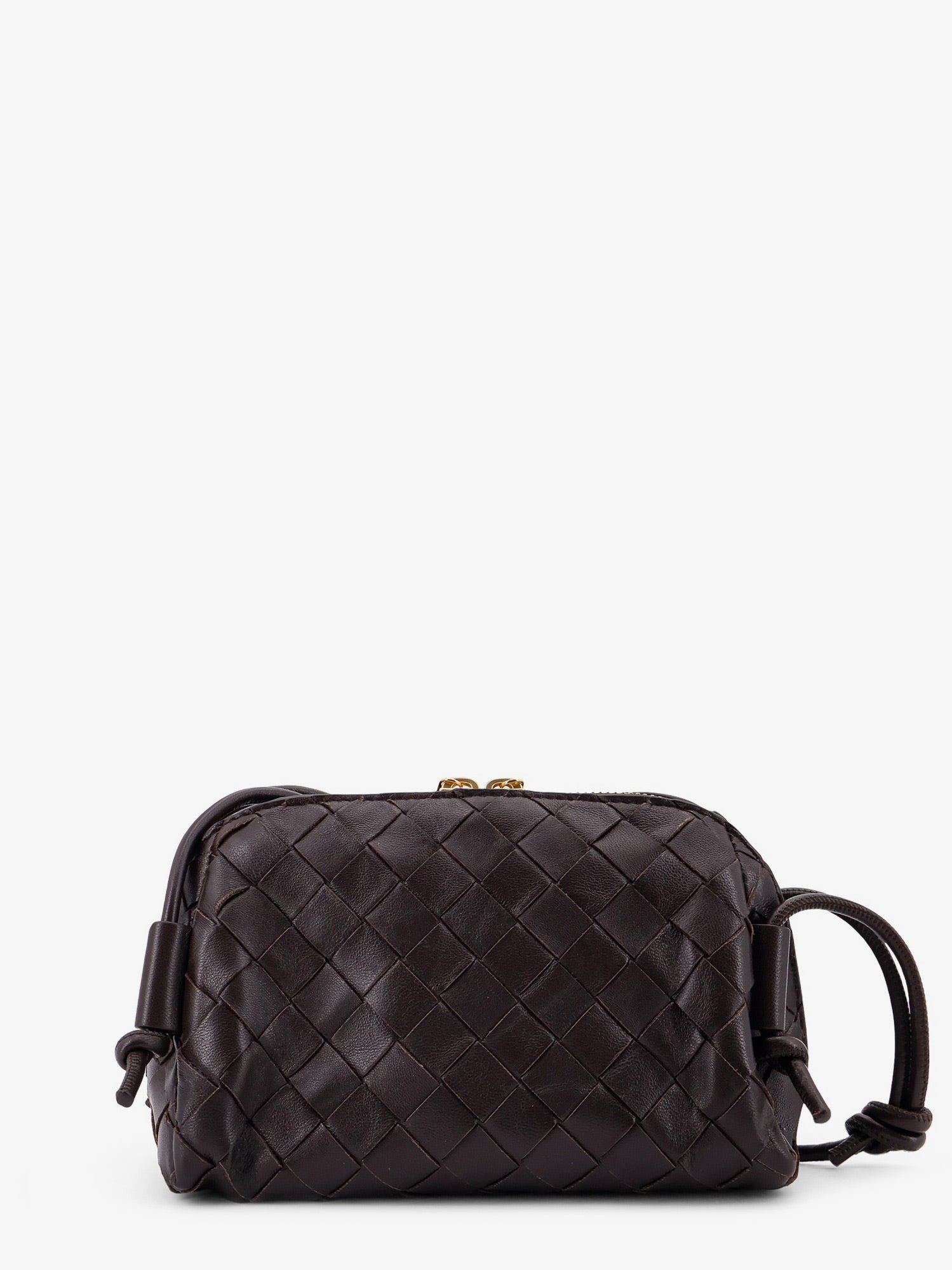 Bottega Veneta Leather Clutch With Intrecciato Concert Motif