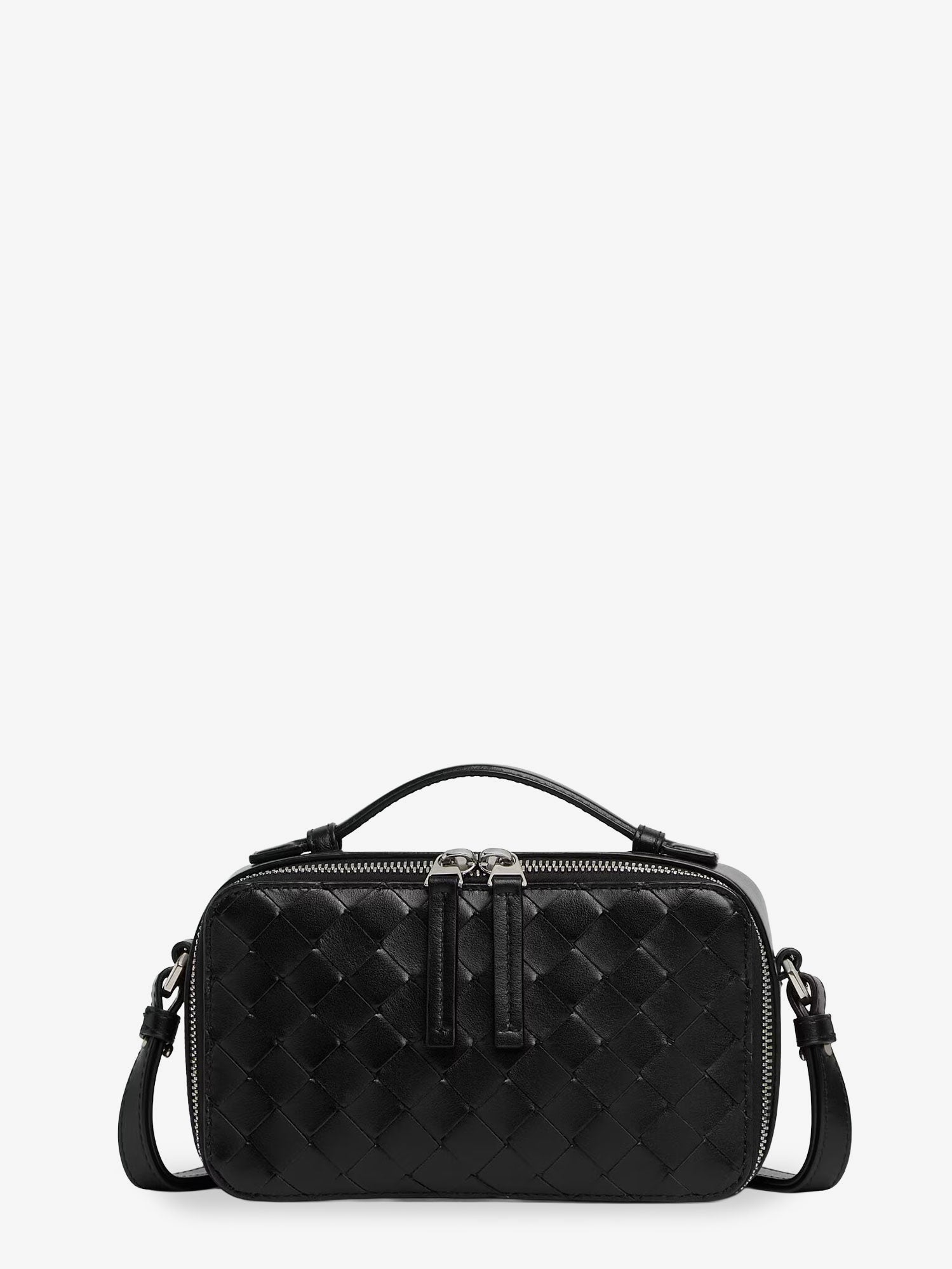 Bottega Veneta Leather Clutch Bag With Intrecciato Motif