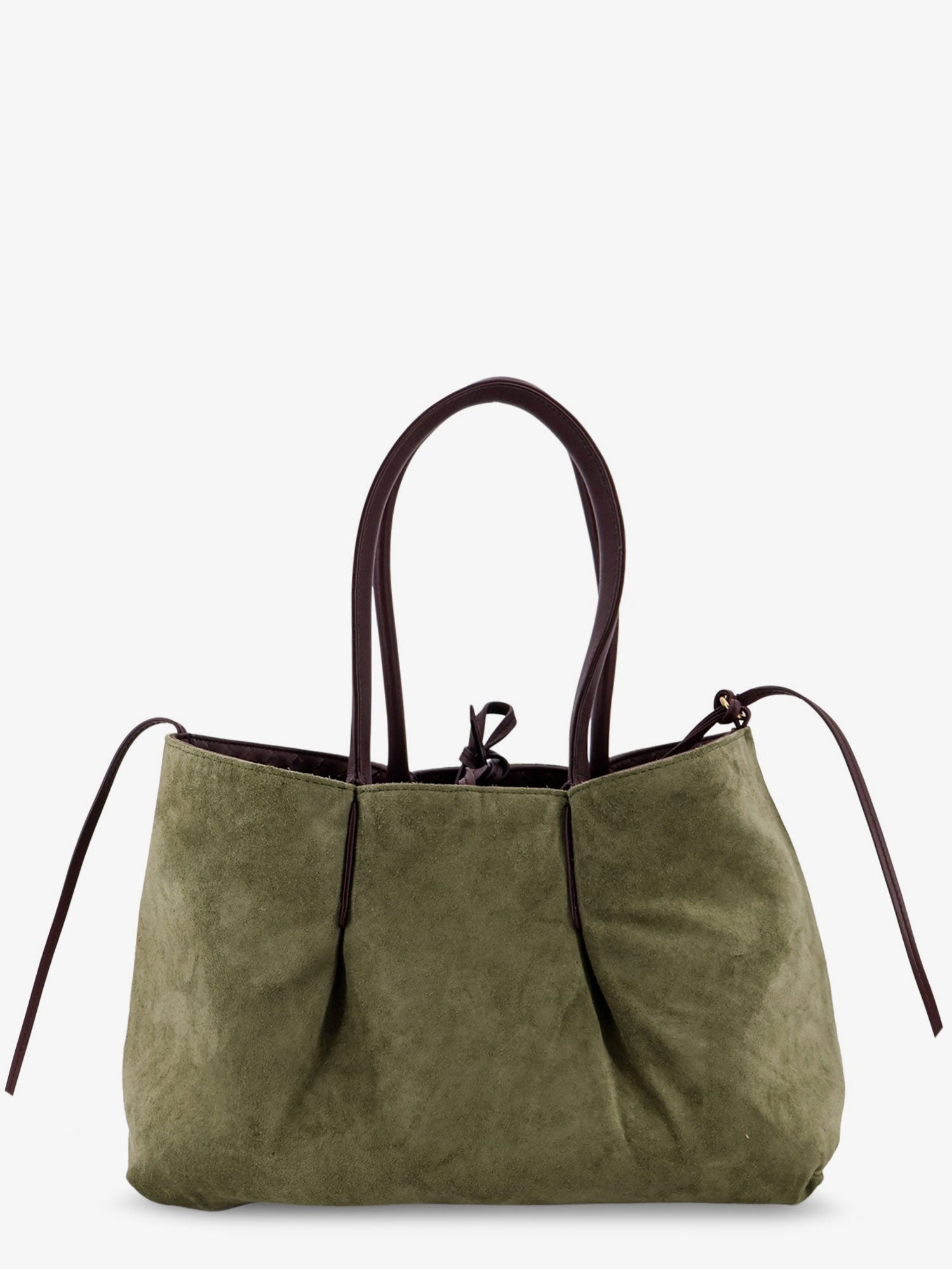 Bottega Veneta Pinacoteca Leather Handbag With Intrecciato Motif