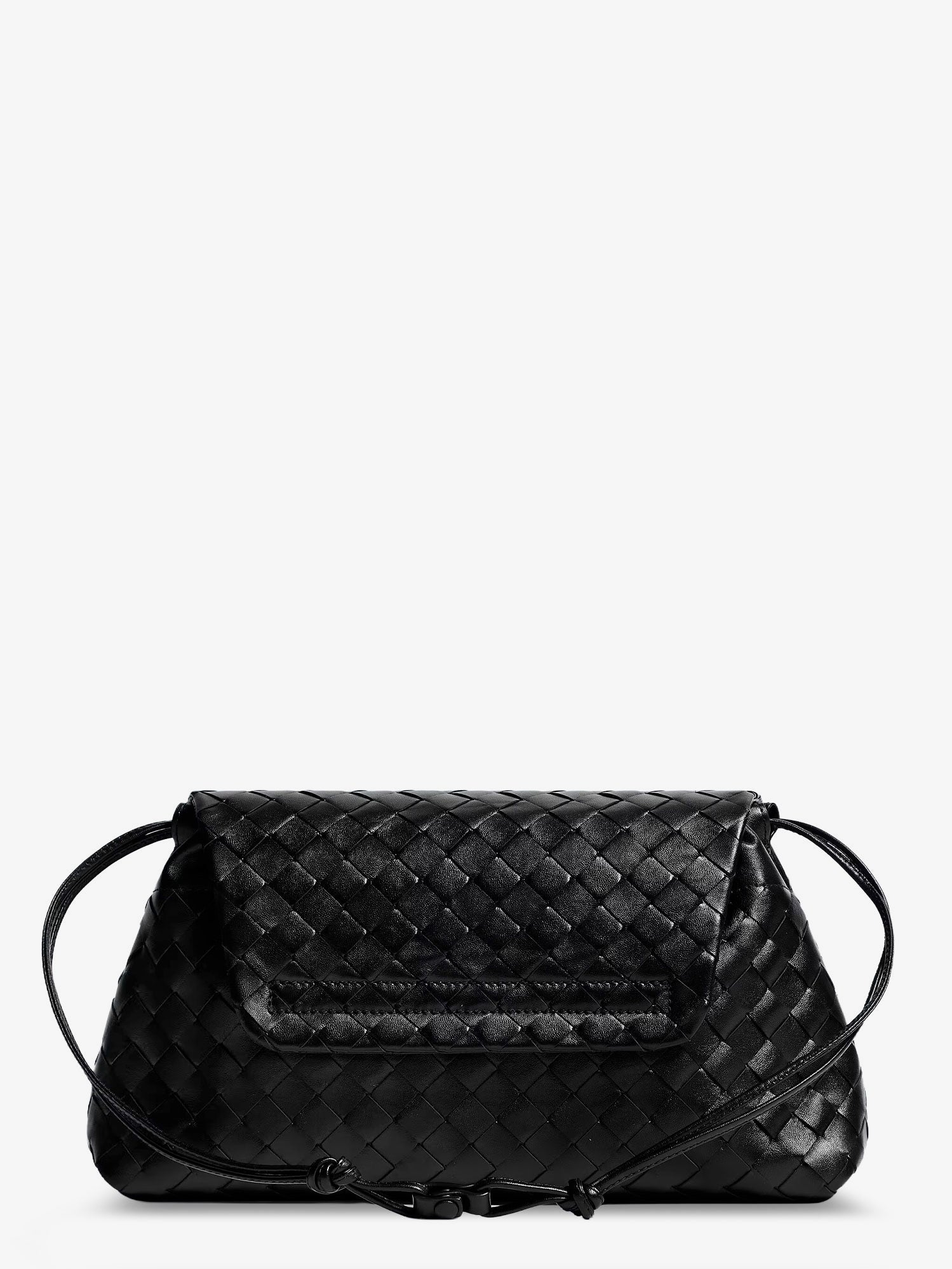Bottega Veneta Leather Shoulder Bag With Intrecciato Pattern