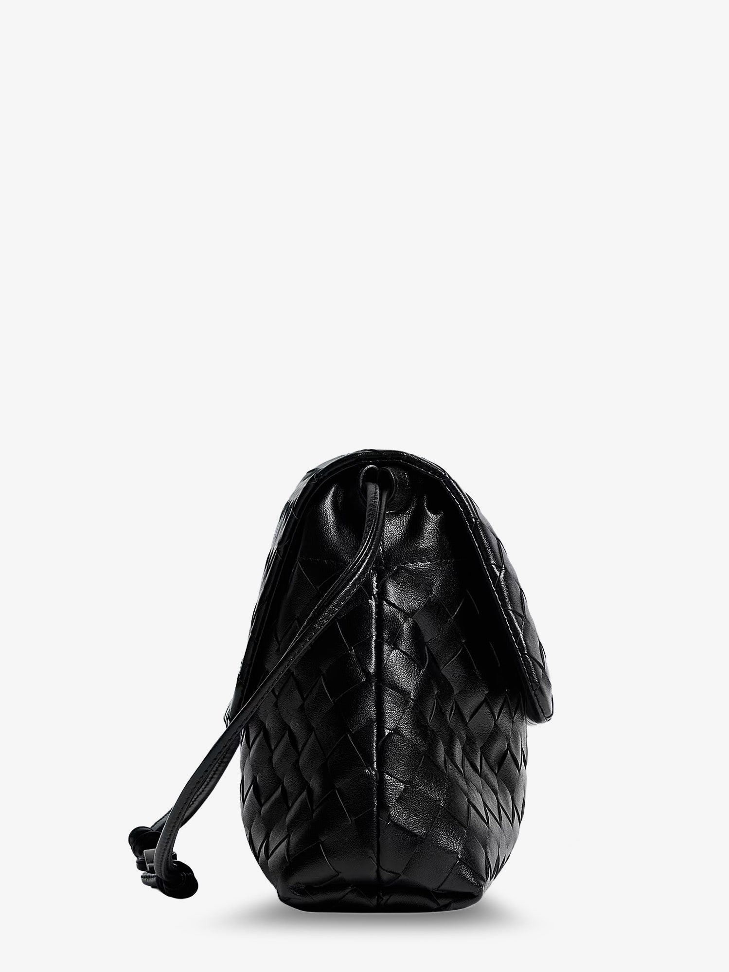 Bottega Veneta Leather Shoulder Bag With Intrecciato Pattern