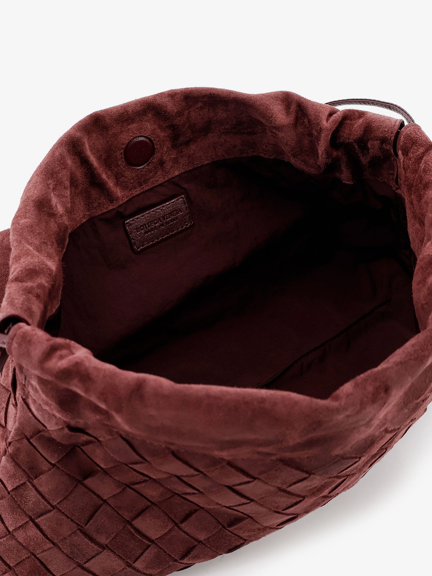 Bottega Veneta Suede Giorno Crossbody Bag With Intrecciato Motif