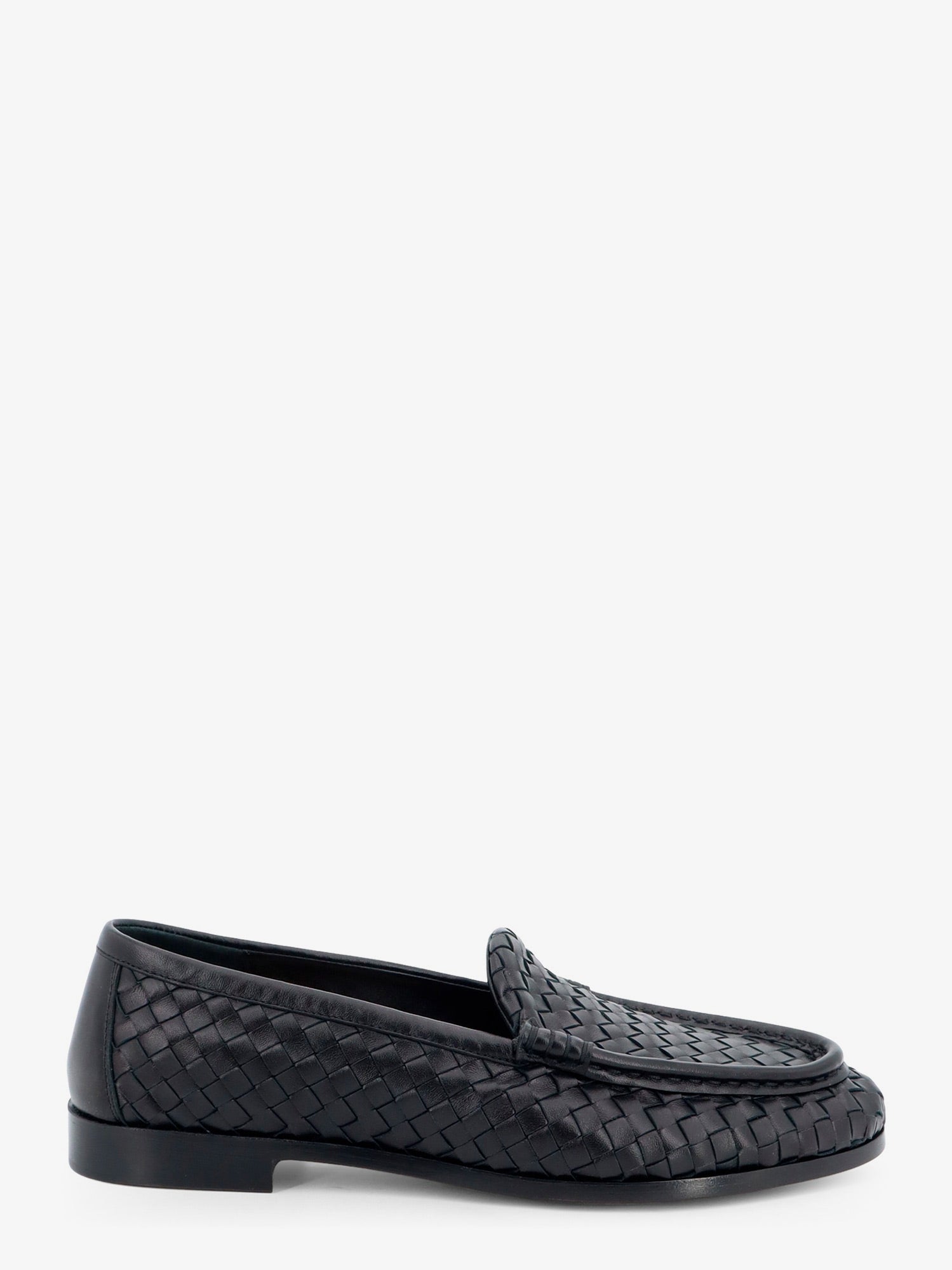 Bottega Veneta Silenzio Leather Loafers With Intrecciato Motif