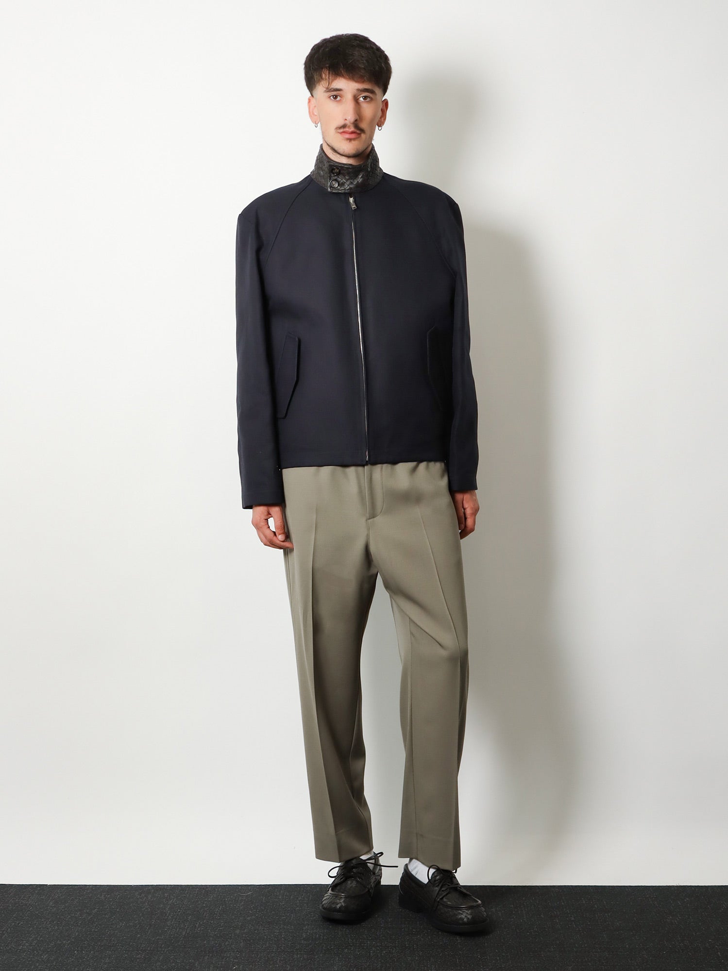 Bottega Veneta Harrington Compact Cotton Gabardine Jacket