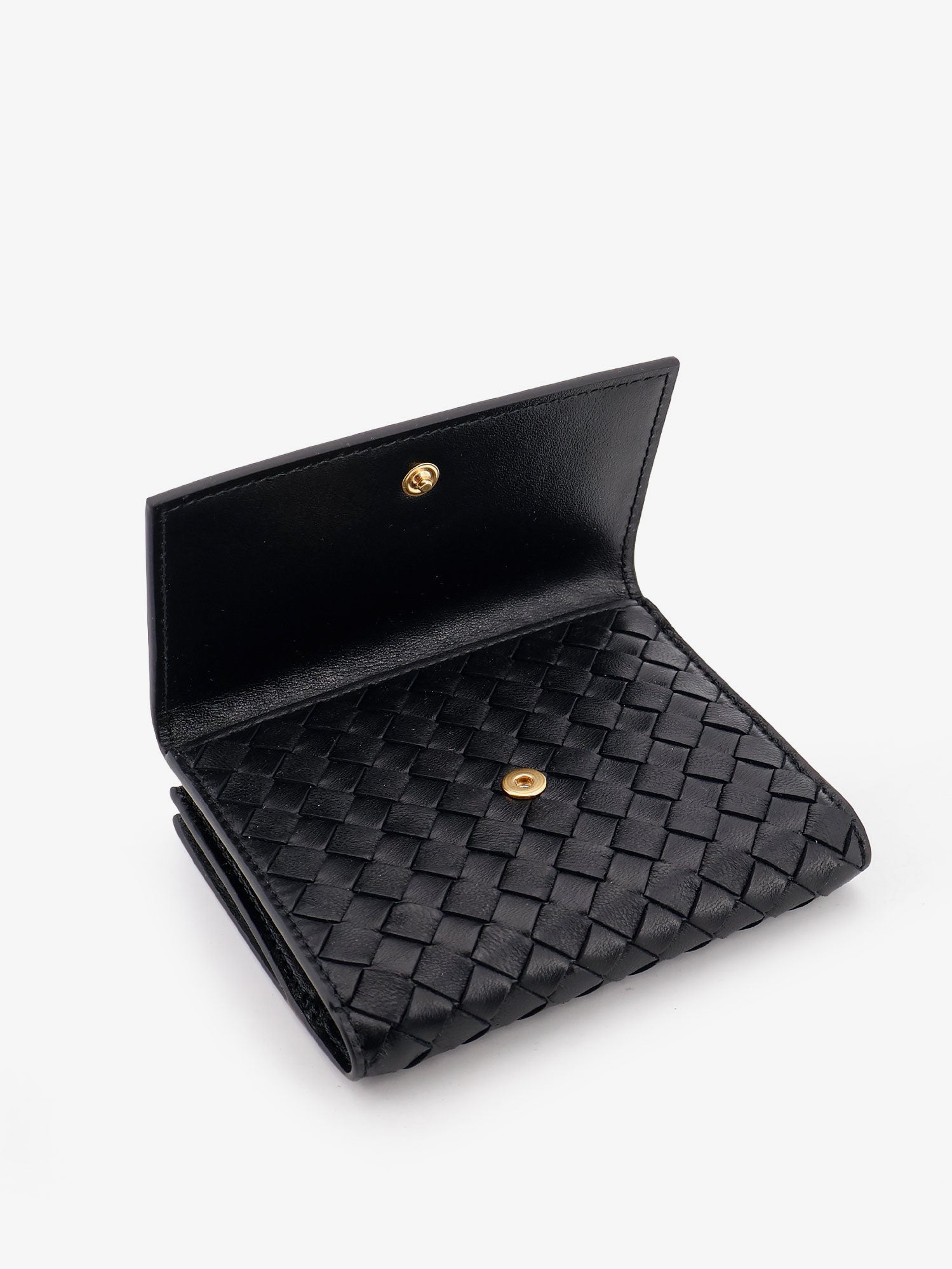 Bottega Veneta Bi-fold Intrecciato Wallet With Zip