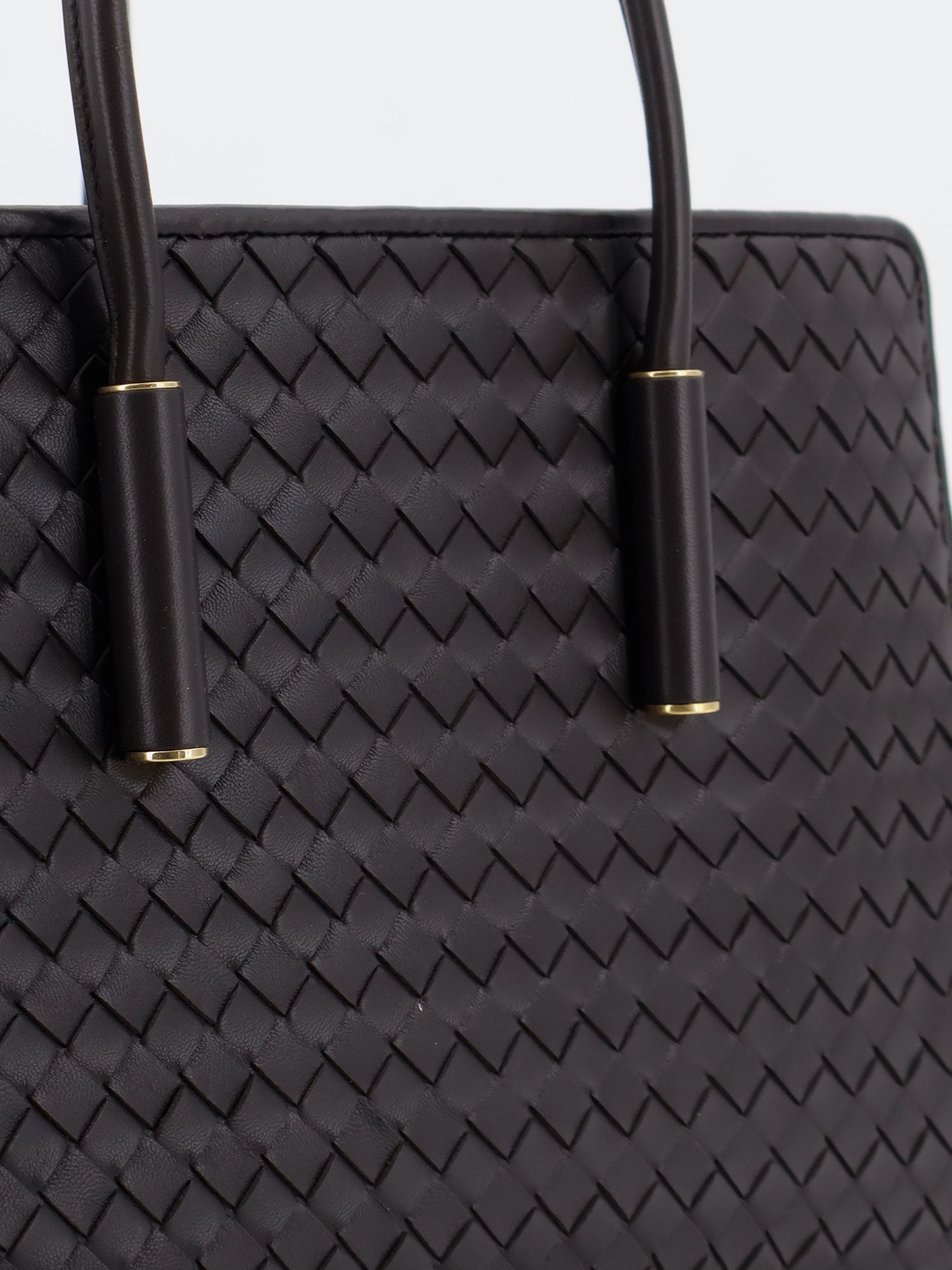 Bottega Veneta Barbara Leather Handbag With Intrecciato Motif