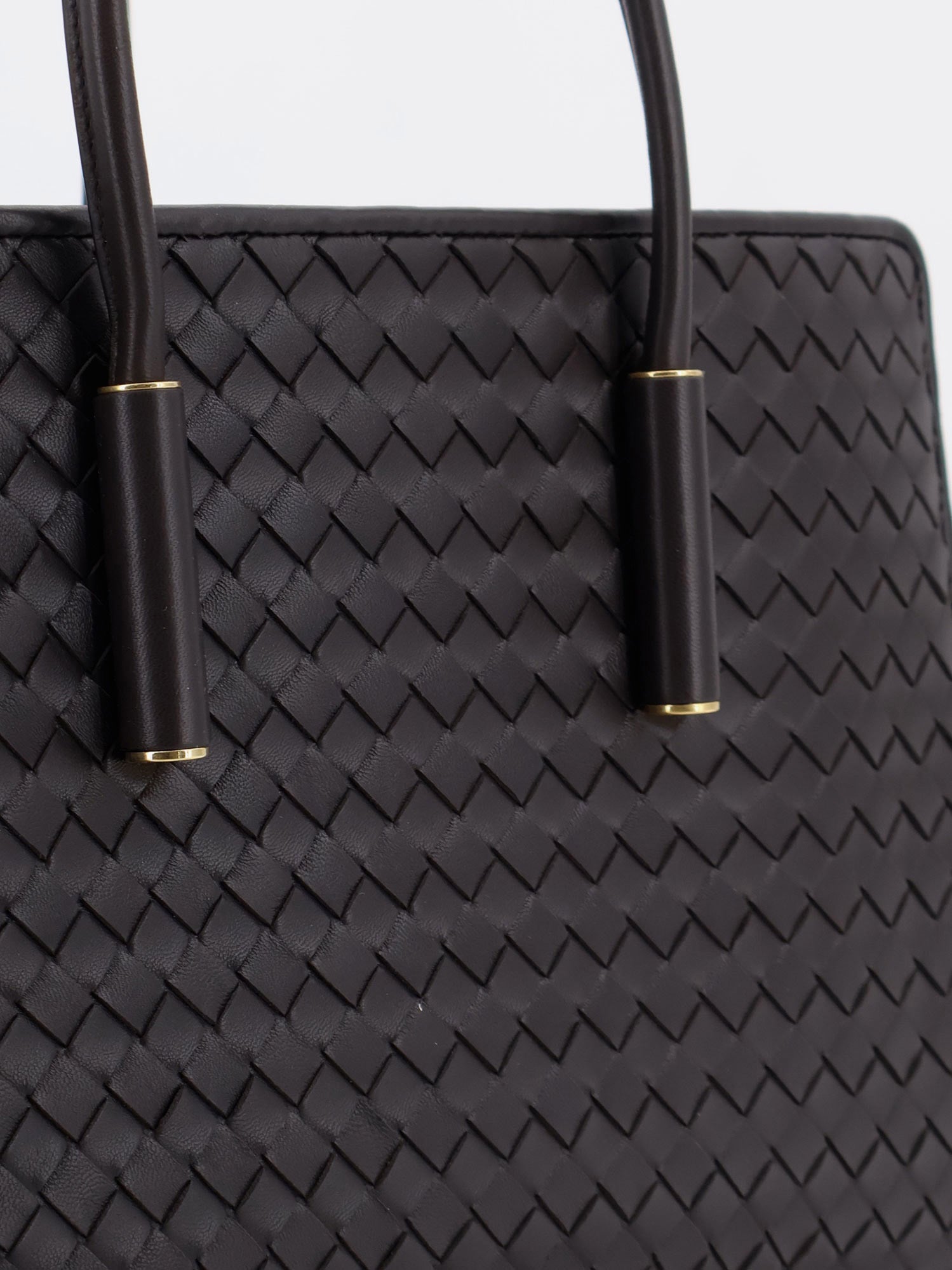 Bottega Veneta Barbara Leather Handbag With Intrecciato Motif