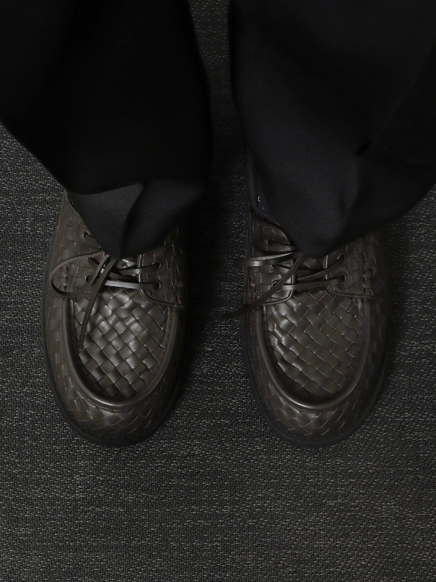 Bottega Veneta Pier Intrecciato Leather Boat Shoes