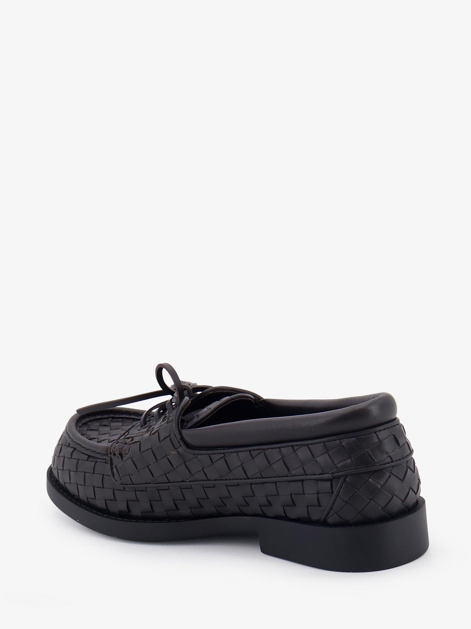 Bottega Veneta Pier Intrecciato Leather Boat Shoes