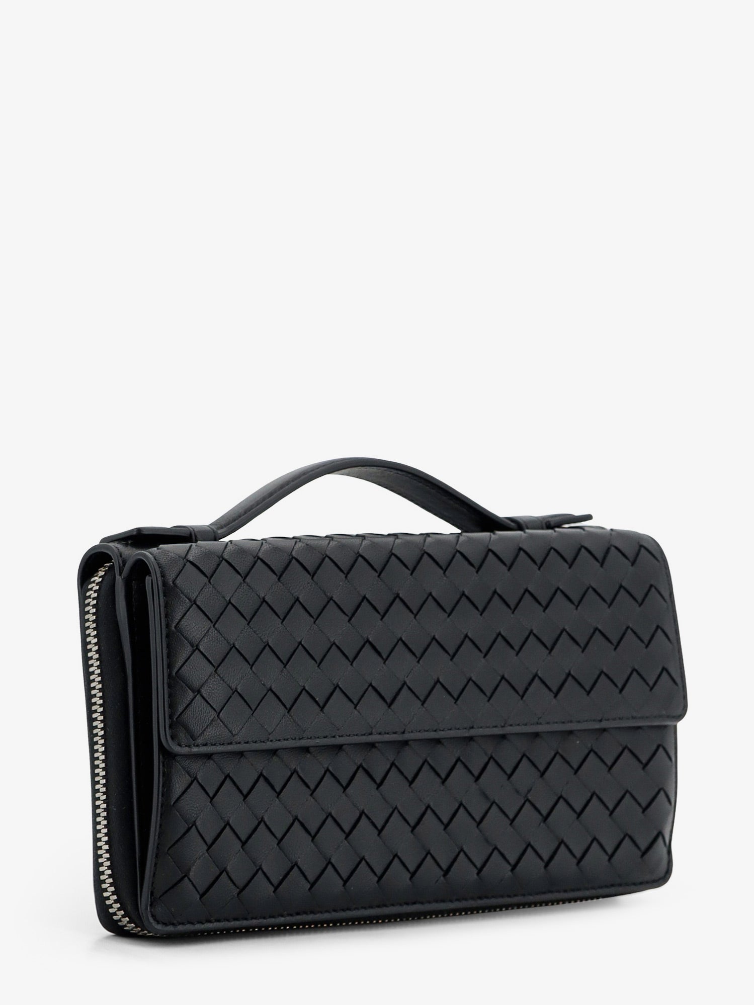 Bottega Veneta Leather Wallet With Intrecciato Pattern