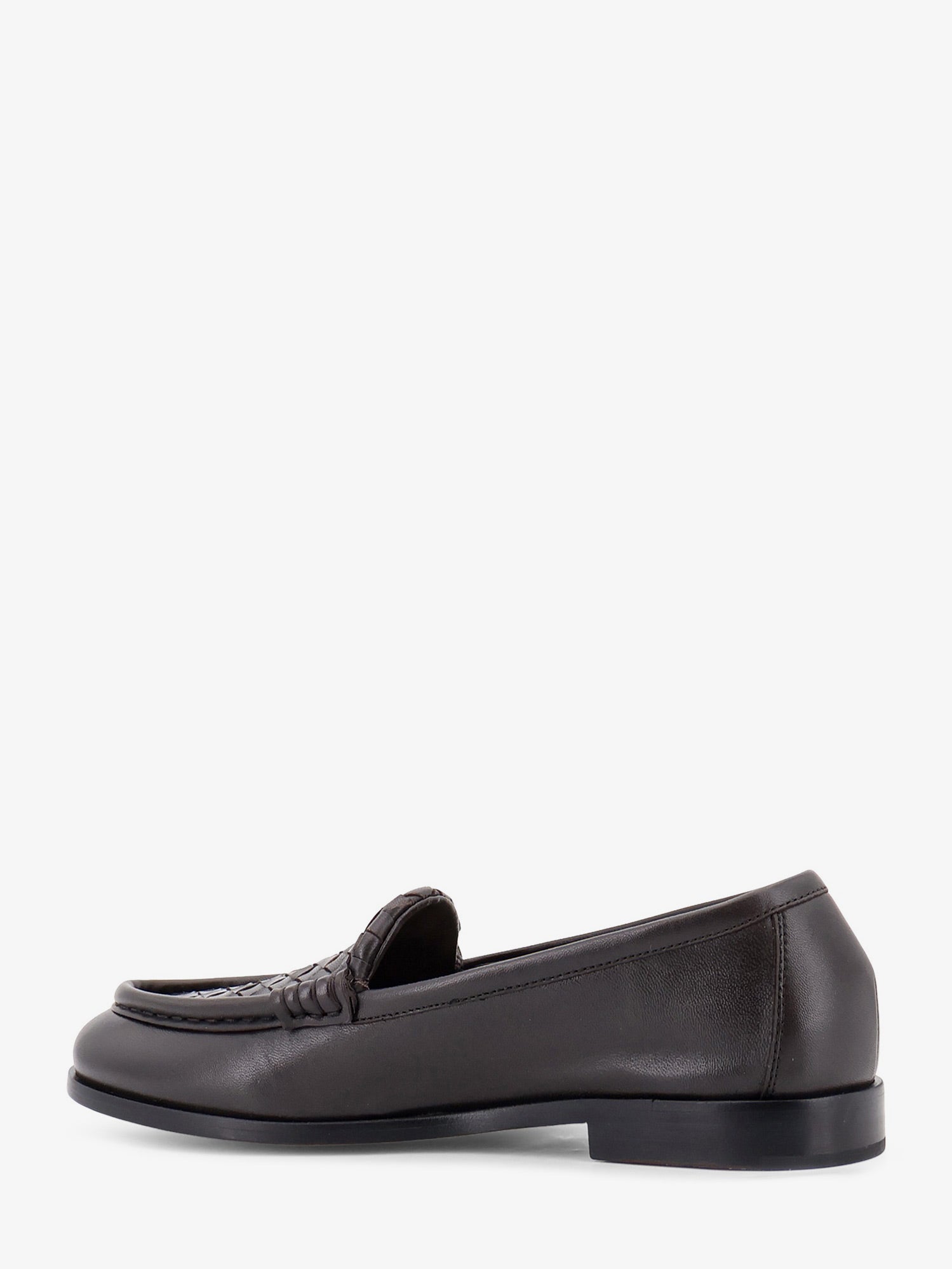 Bottega Veneta Silenzio Leather Loafers With Intrecciato Motif