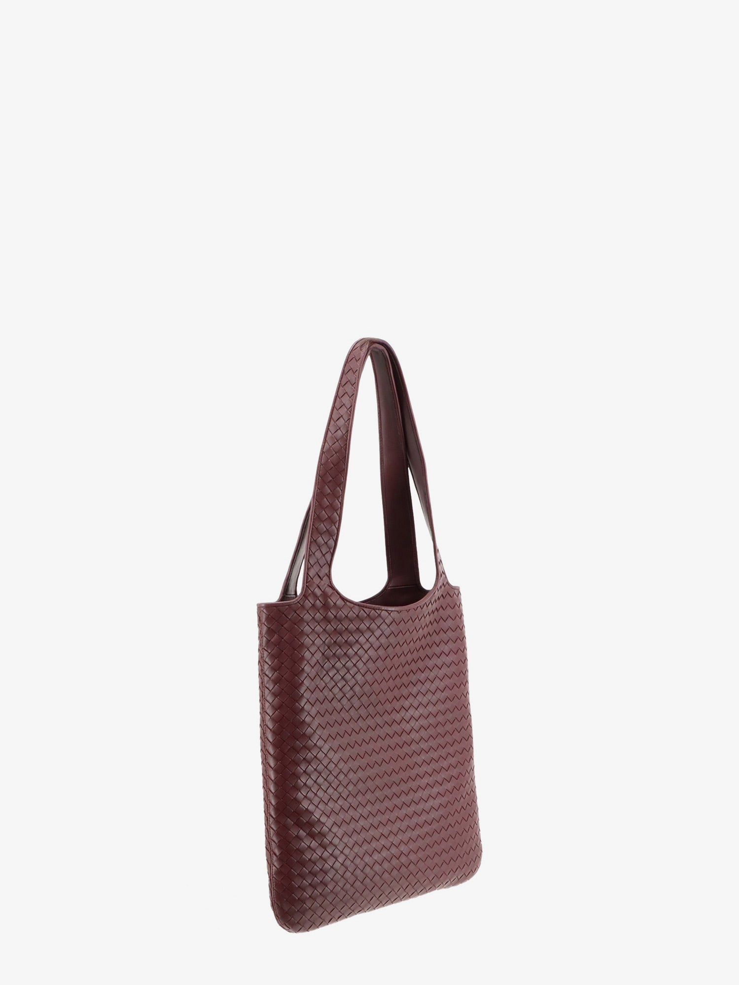 Bottega Veneta Veneto Leather Shoulder Bag With Intrecciato Motif