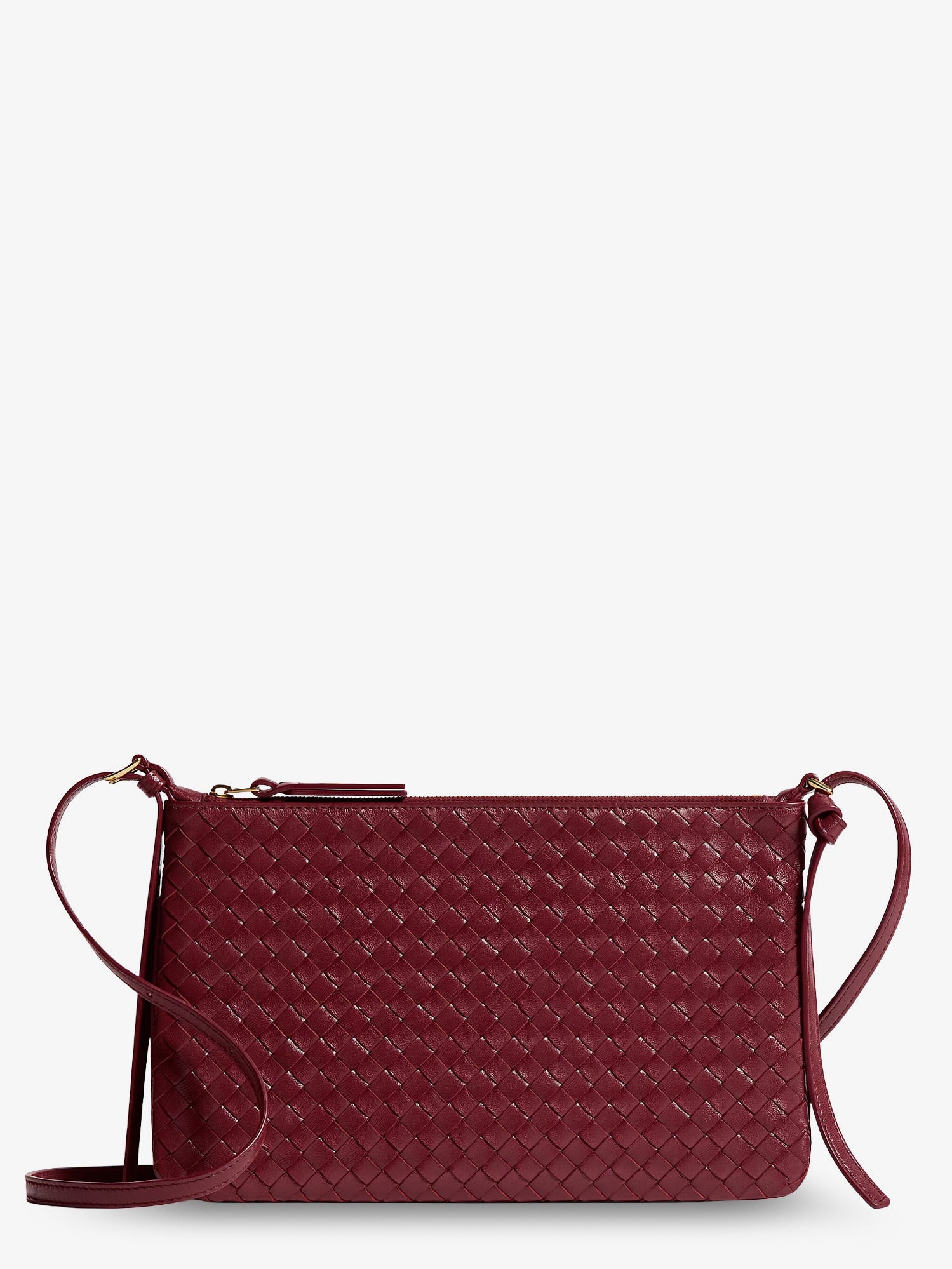Bottega Veneta Piccolo Intrecciato Clutch With Shoulder Strap