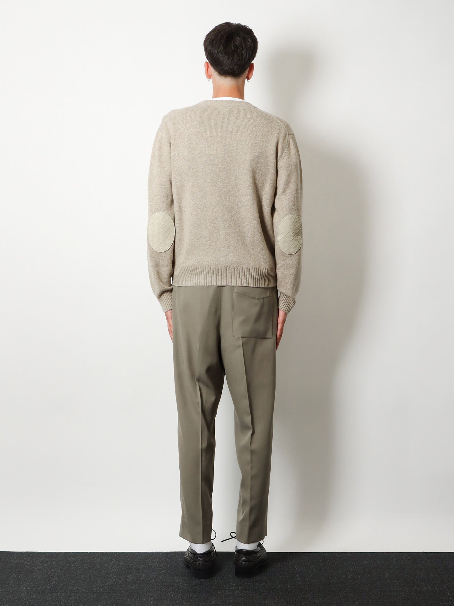 Bottega Veneta Cashmere Blend Cardigan With Intreccio Patch