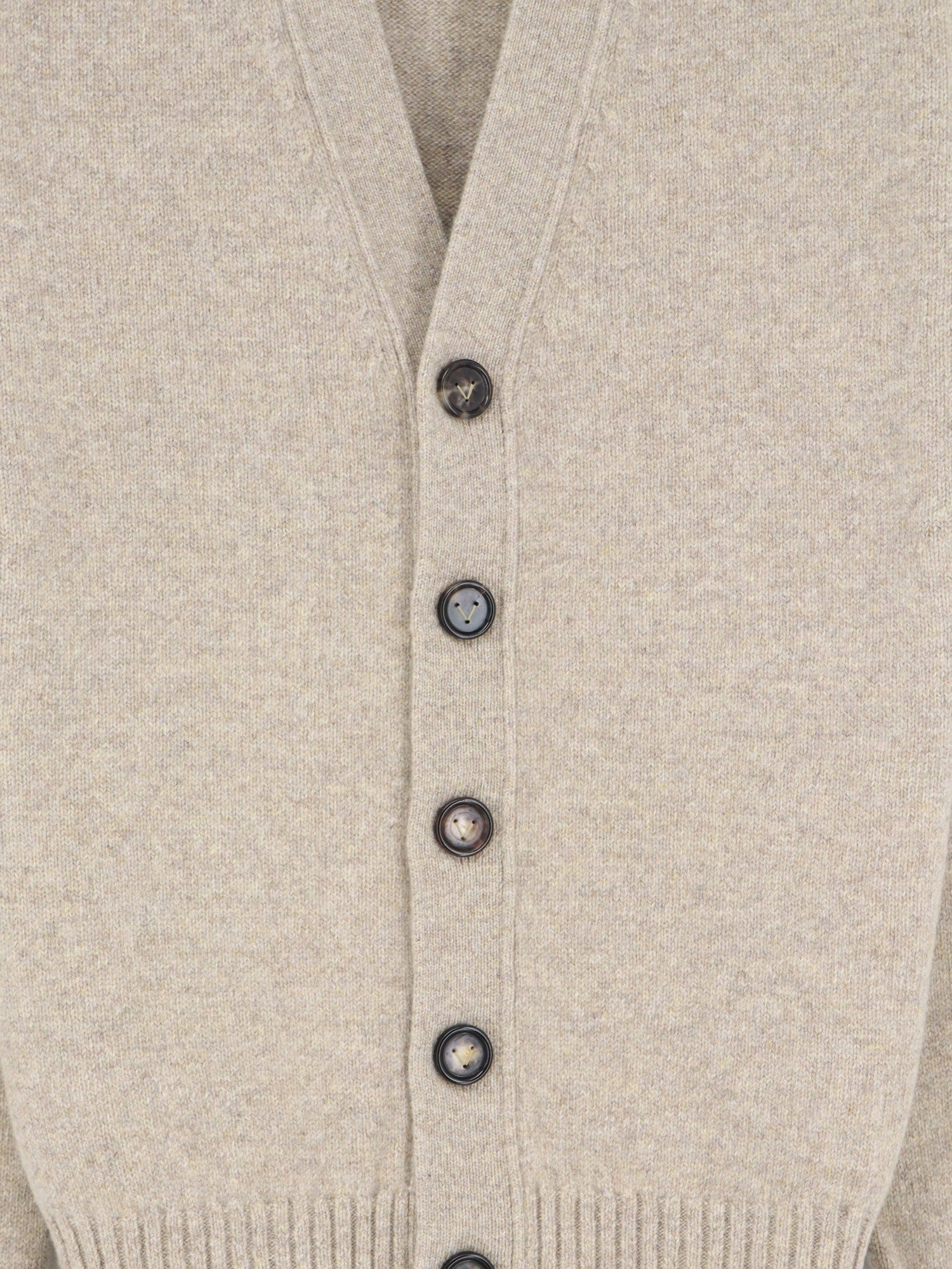 Bottega Veneta Cashmere Blend Cardigan With Intreccio Patch