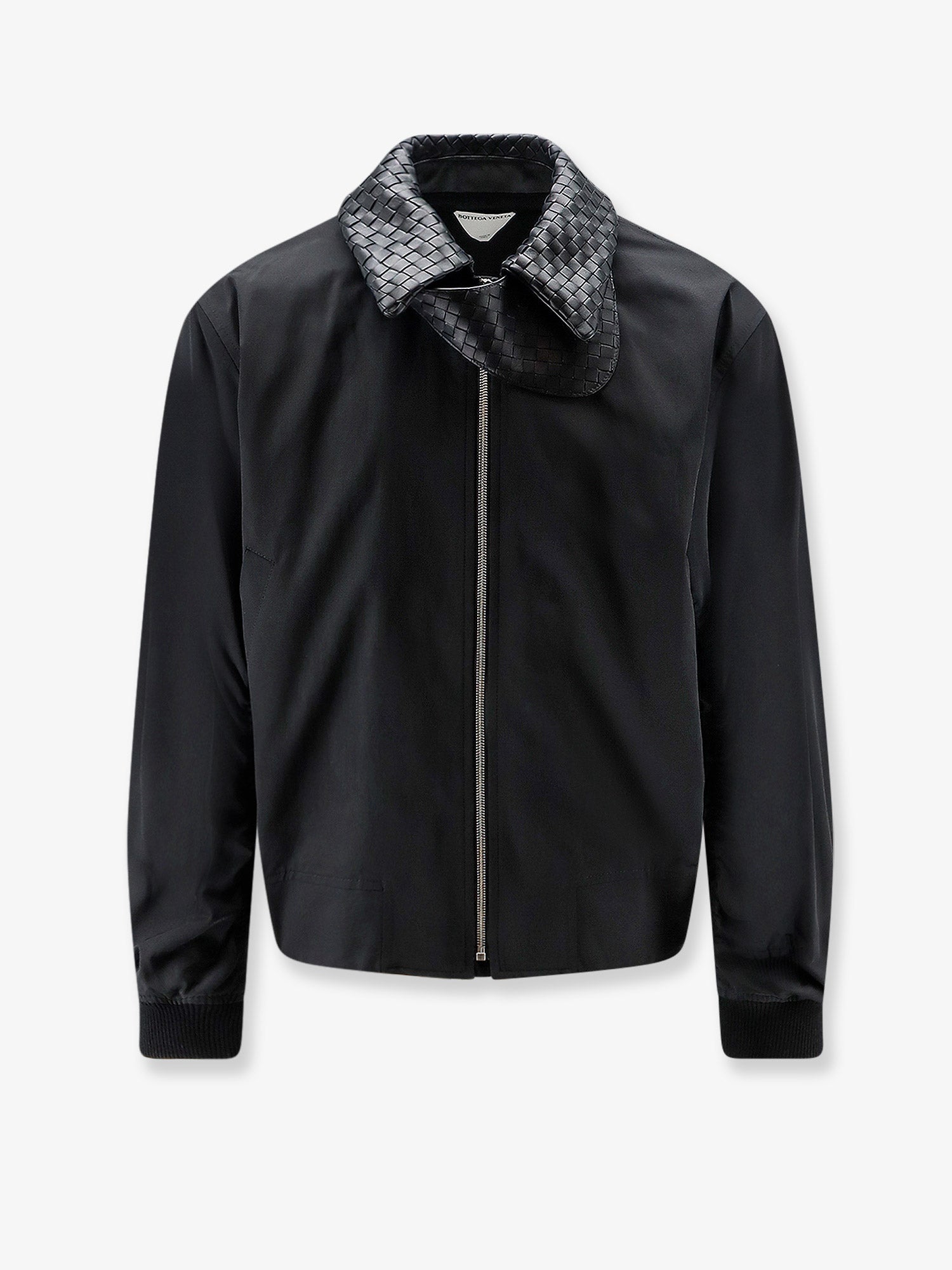 Bottega Veneta Nylon And Cotton Jacket With Intrecciato Details