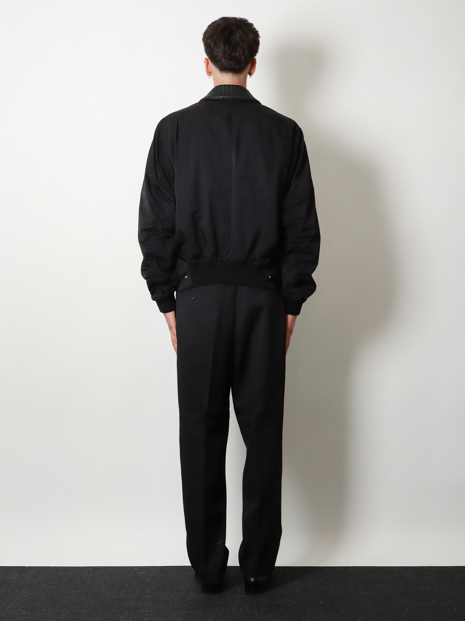 Bottega Veneta Nylon And Cotton Jacket With Intrecciato Details