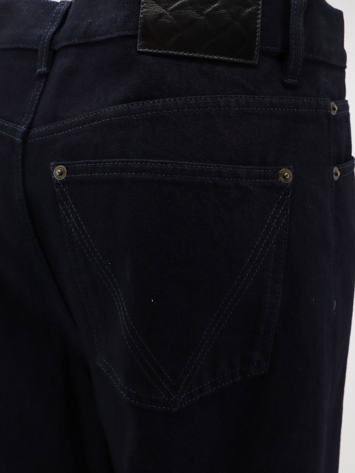 Bottega Veneta Jeans With Leather Patch With Embossed Intrecciato Motif