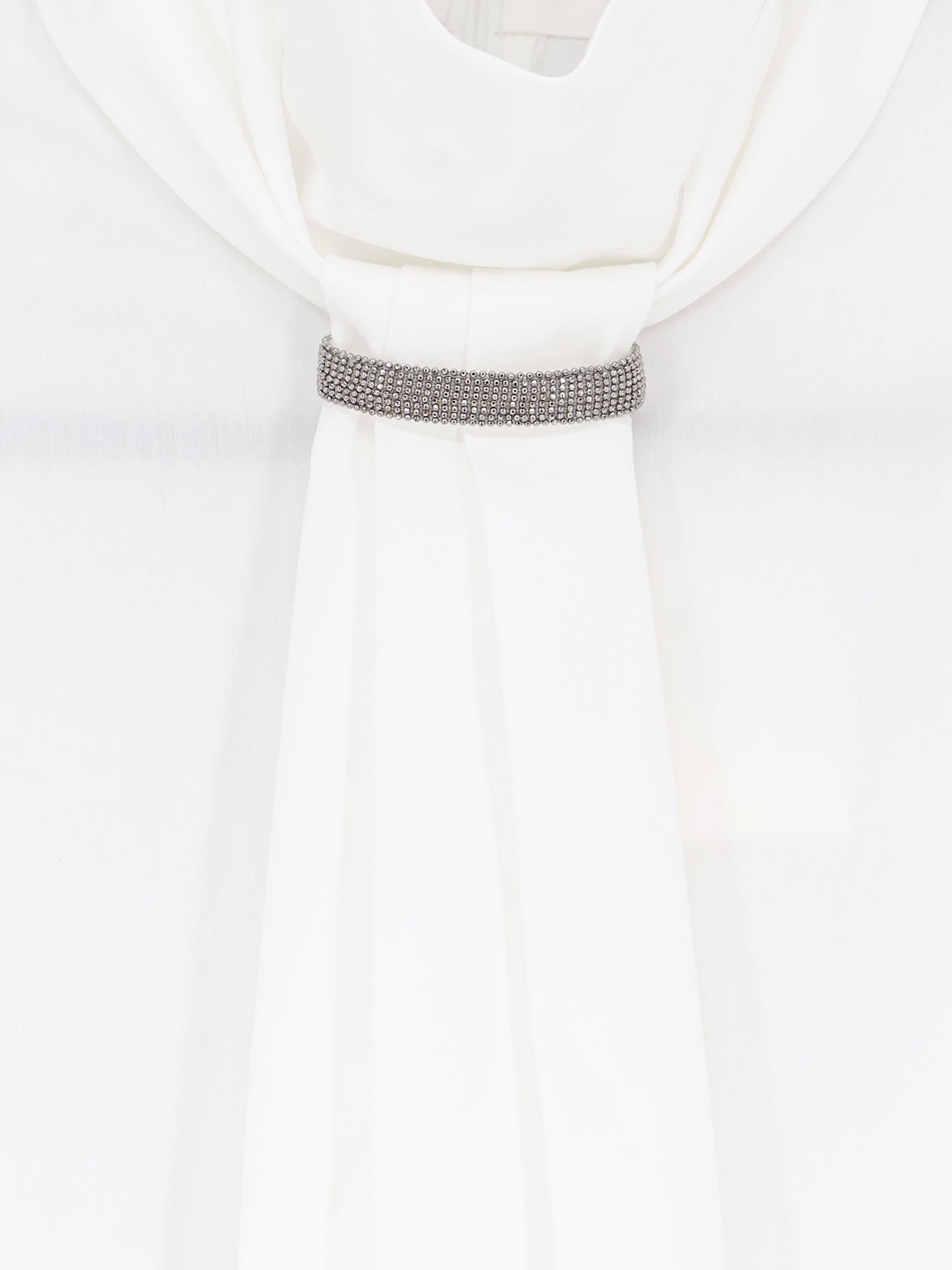 Brunello Cucinelli Cotton Blend Shirt With Monili Detail