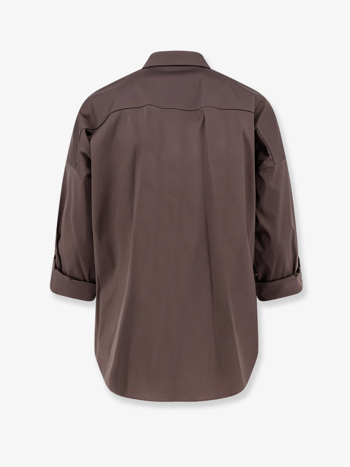 Brunello Cucinelli Cotton Blend Shirt With Shiny Trim