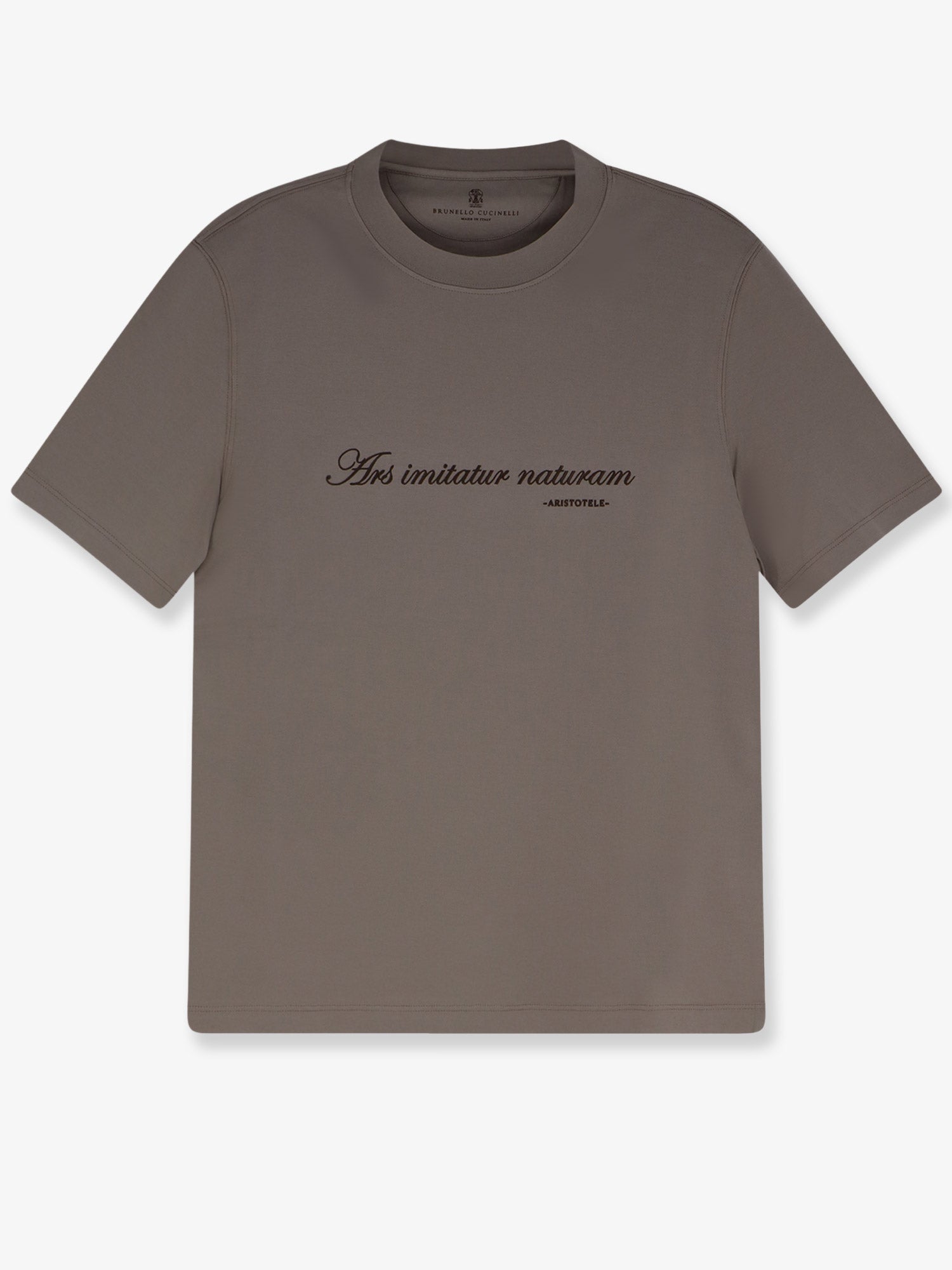 Brunello Cucinelli Cotton T-shirt With Front Embroidery