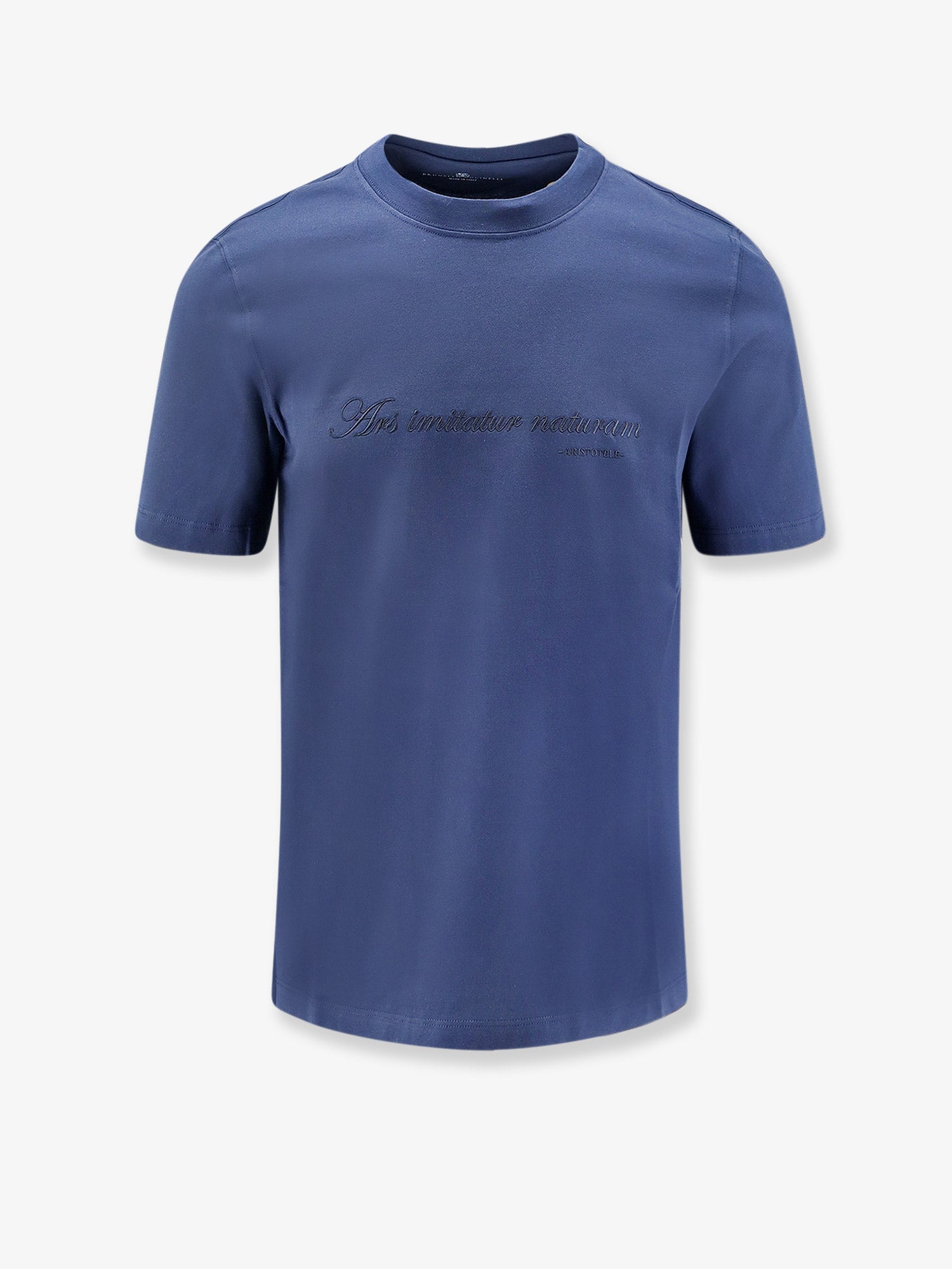 Brunello Cucinelli Cotton T-shirt With Front Embroidery