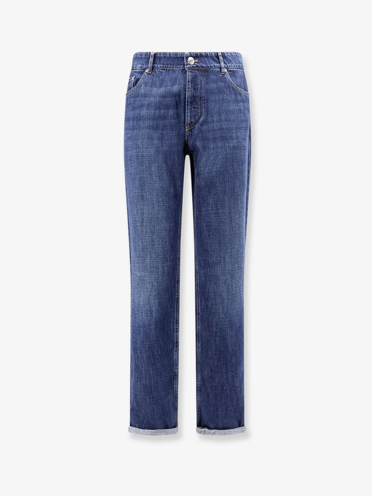 Brunello Cucinelli Traditional Fit Light Denim Jeans