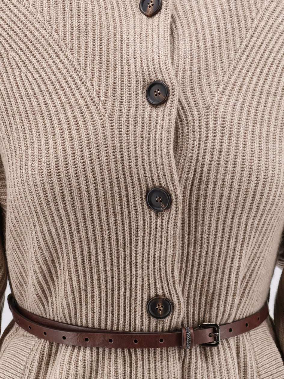 Brunello Cucinelli Wool, Cashmere, And Silk Blend Cardigan