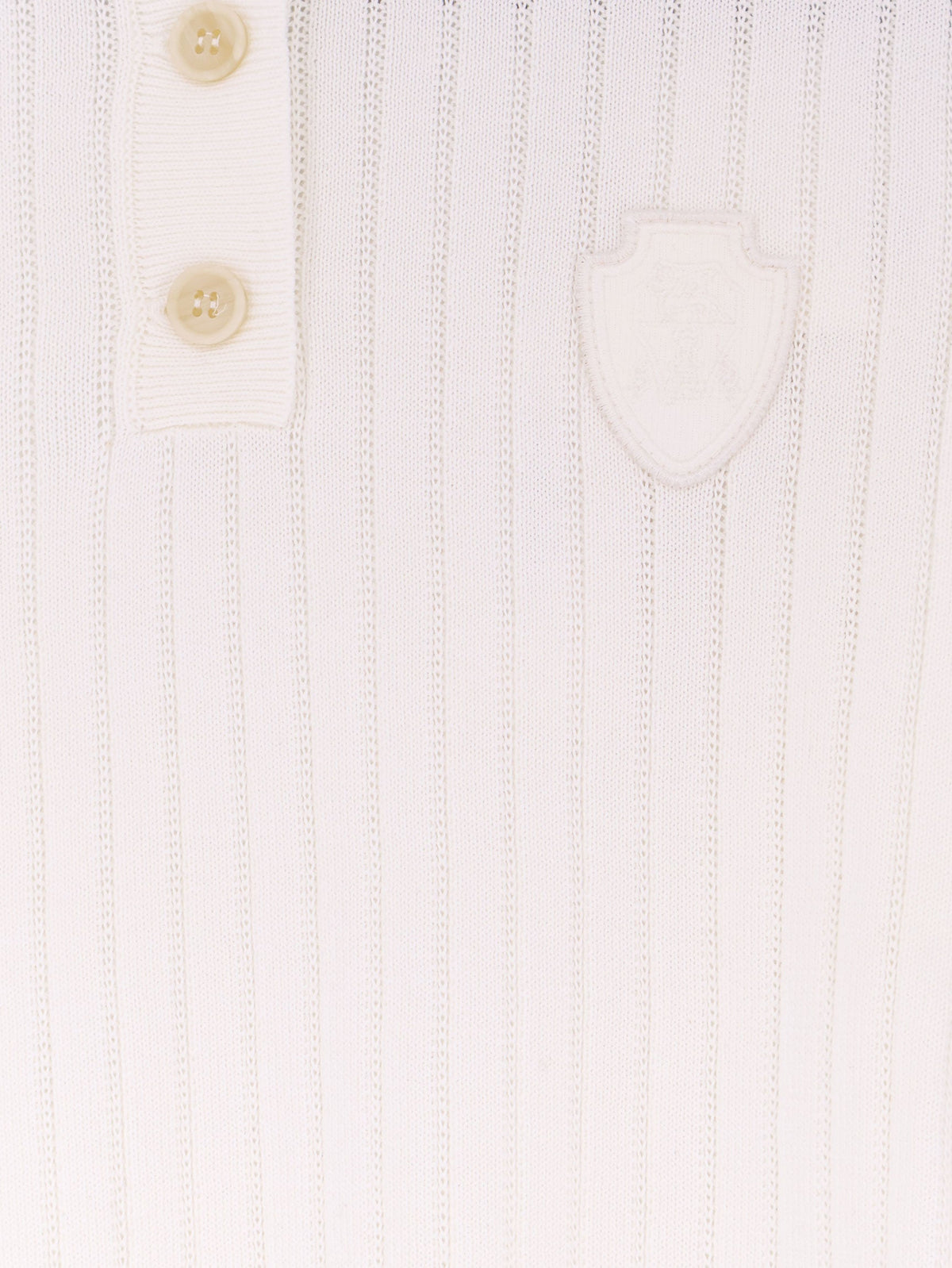Brunello Cucinelli Cotton Polo Shirt With Embroidered Logo On The Front