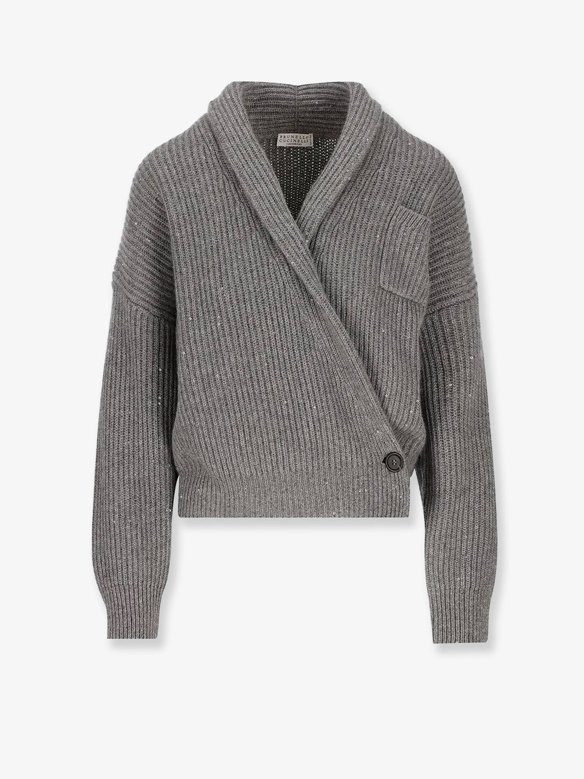 Brunello Cucinelli Cashmere And Silk Cardigan With Sequins