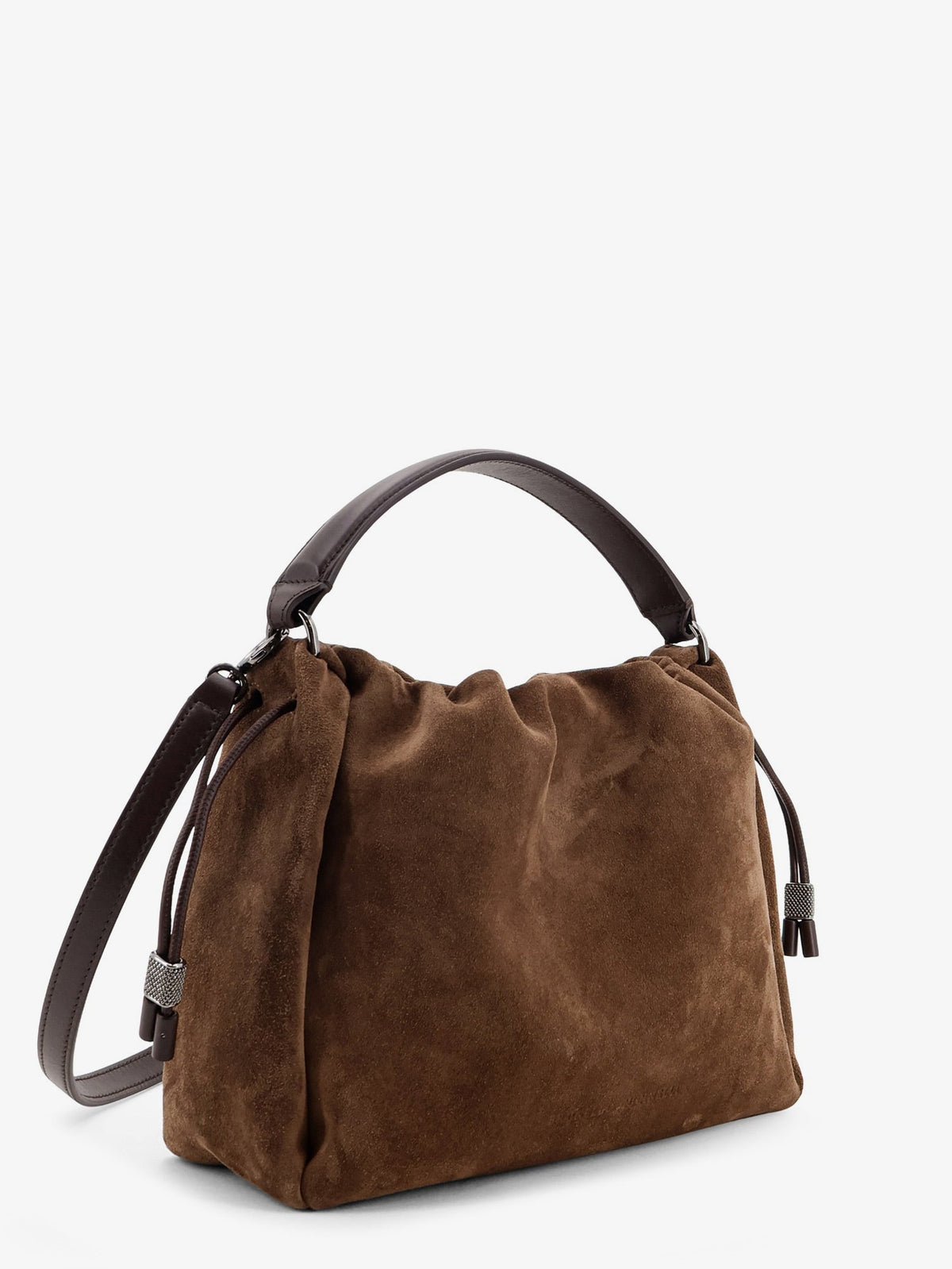 Brunello Cucinelli Bucket Mellow Suede Handbag