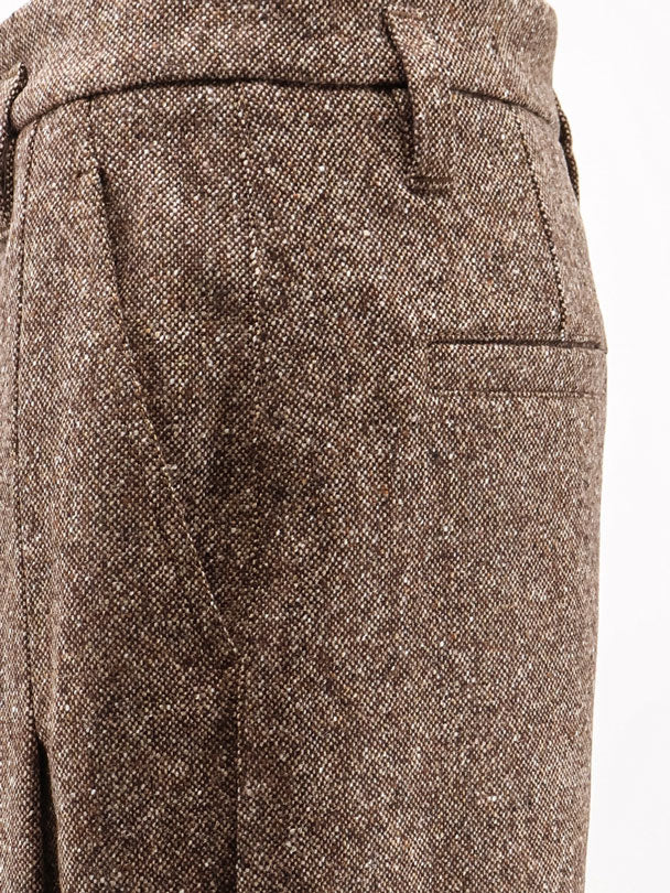 Brunello Cucinelli Mélange Wool Blend Trousers
